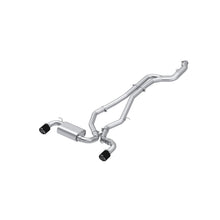 MBRP 3" Cat Back; Dual Rear; T304 Carbon Fiber Tips. (2020-2021 GR Supra, Supra) - S43003CF