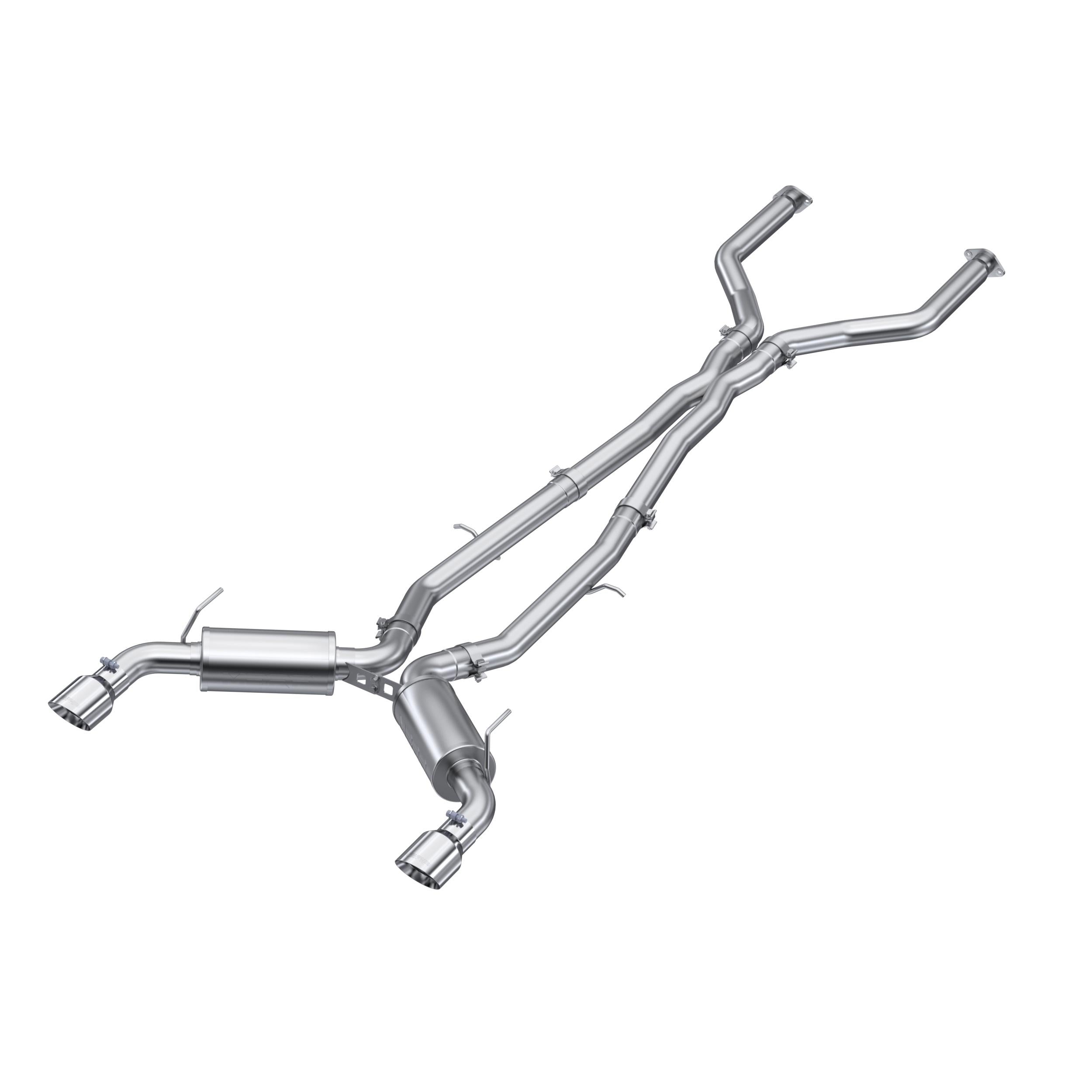 MBRP 3" Cat Back, Dual Rear, T304 (2016-2020 Q50) - S4400304