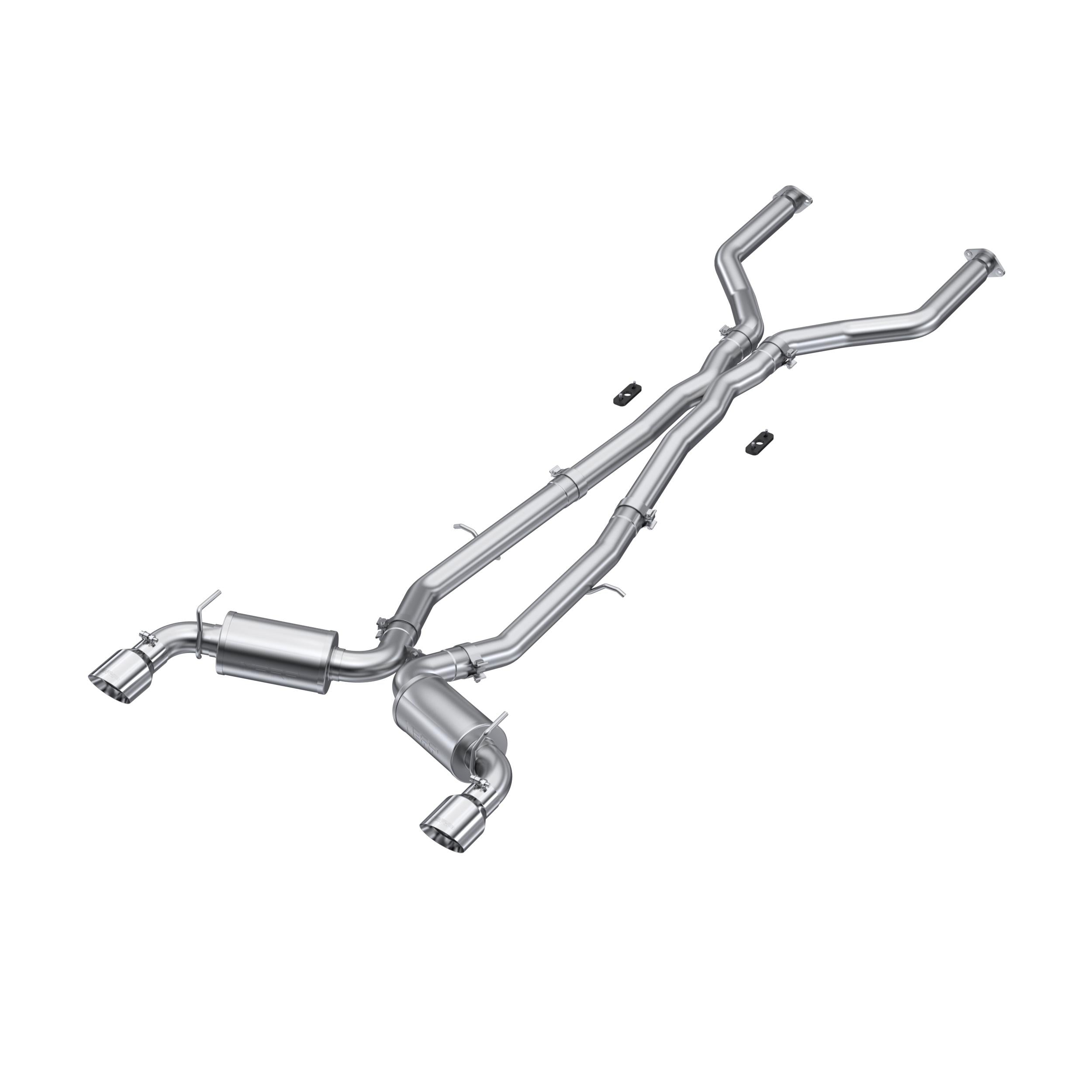 MBRP 3" Cat Back, Dual Rear, T304 (2017-2020 Q60) - S4404304