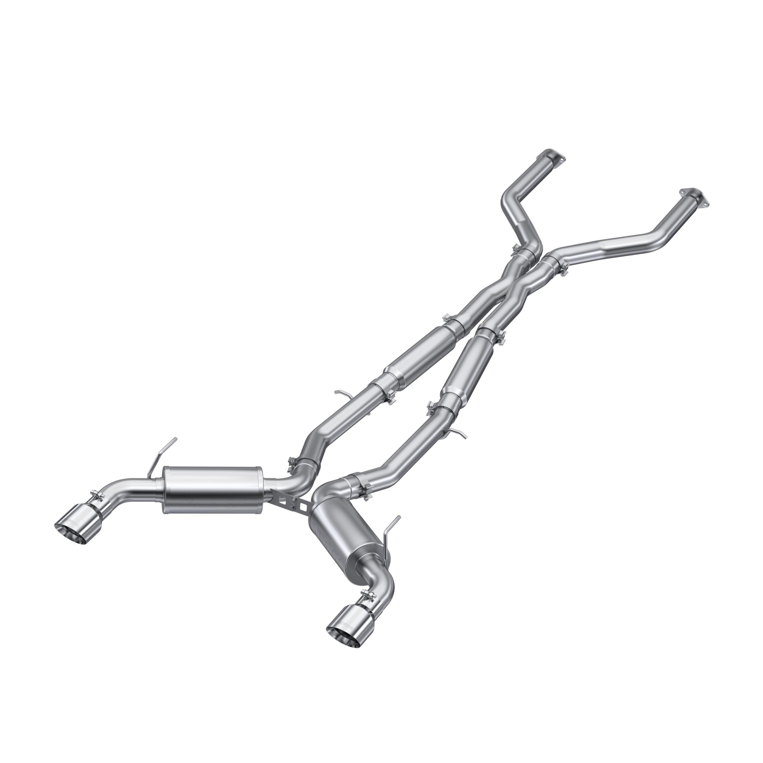 MBRP 3in. Cat-Back; Dual Rear Exit; T304; Street (2016-2022 Q50) - S4405304