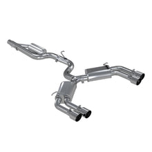 MBRP 3" Cat Back, Quad Split Rear, T304 (2015-2018 S3) - S4601304