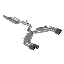 MBRP 3" Cat Back, Quad Split Rear,with Carbon Fiber Tips T304 (2015-2018 S3) - S46013CF