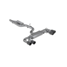 MBRP 3In. Cat-Back, Quad Split Rear Exit, Active, T304, Cf Tips (2015-2019 Golf R) - S46053CF