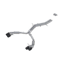 MBRP 2.5" Resonator Back Exhaust System with Dual Rear Exit, Quad Carbon Fiber Tips (2018-2021 Audi S5/S4 3.0L) - S46073CF