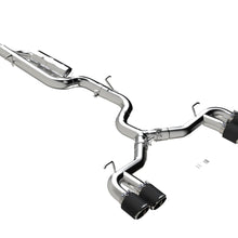 MBRP 3in. Cat-Back - Quad Split Rear - T304 - CF Tips - Valve Delete (2022 Golf R Base) - S46123CF