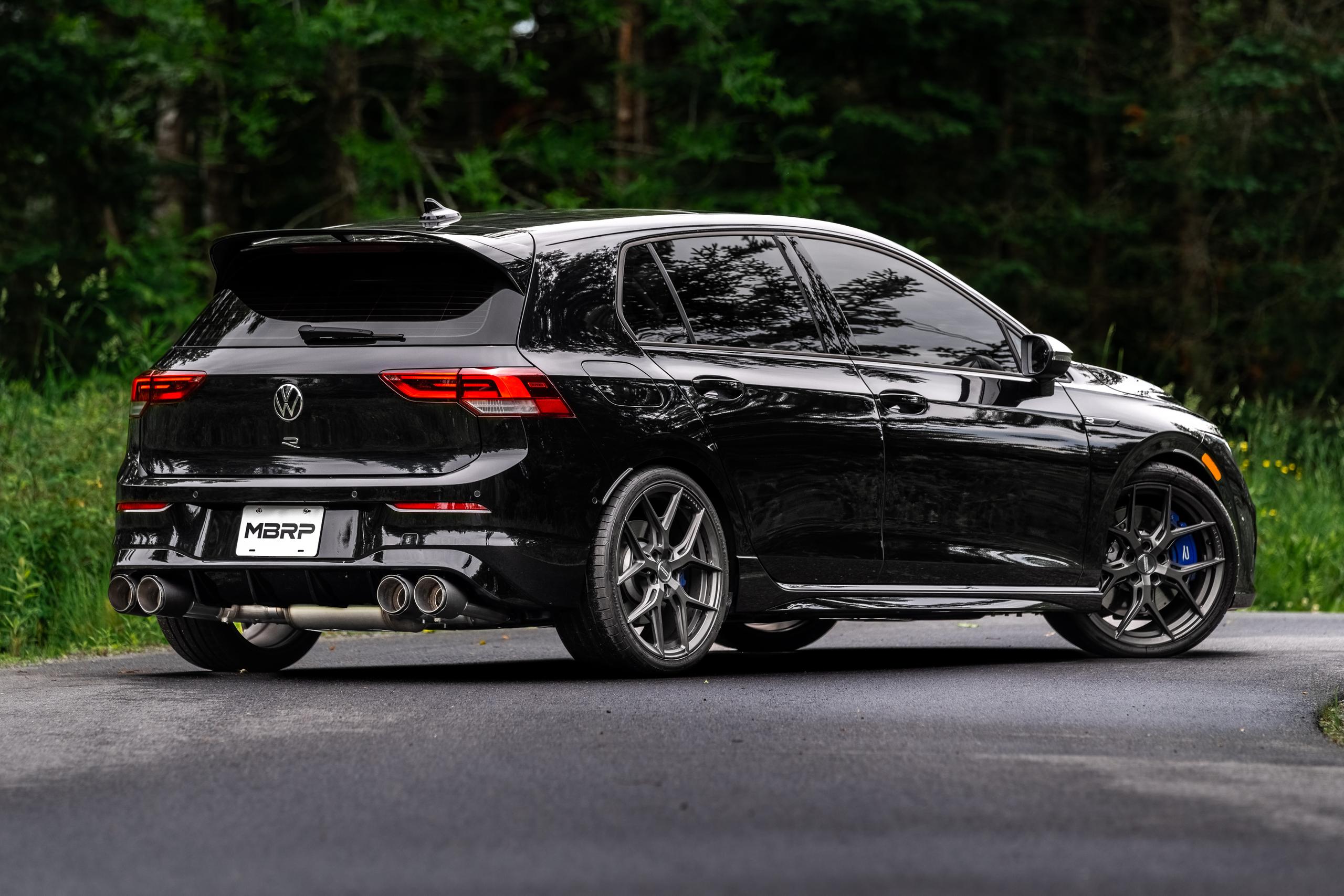 MBRP 3" Cat-Back, Quad Rear Exit, Active Exhaust (2022+ Volkswagen Golf R MK8) - S46133CF