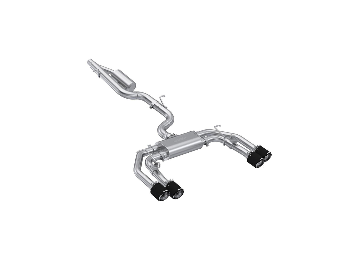 MBRP 3" Cat-Back Active Profile - 4.5" Quad Rear Exit Exhaust (2022-2024 Audi S3 2.0L) - S46193CF