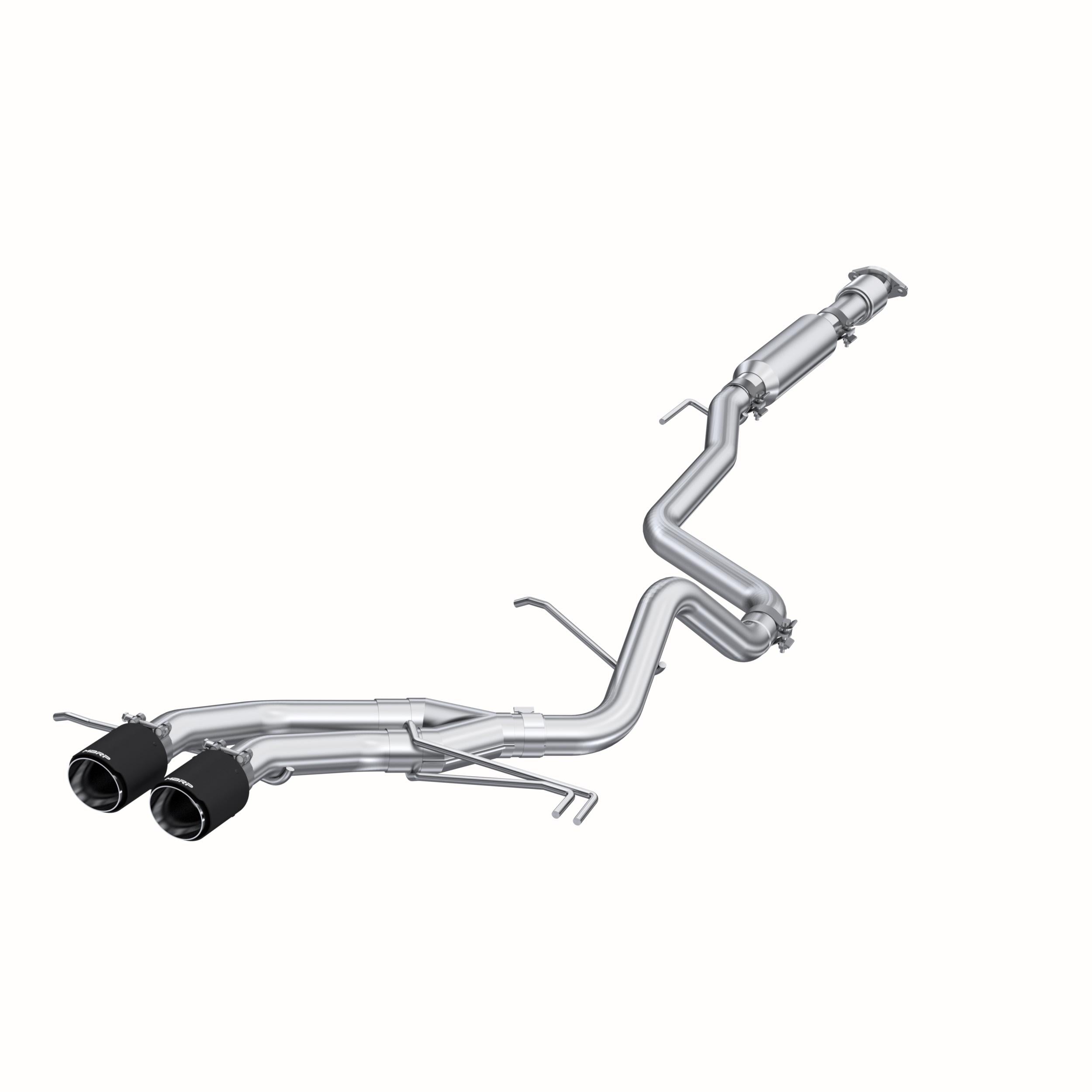 MBRP 2 1/2" Cat Back, Dual Exit, 409 with Carbon Fiber Tips (2013-2017 Veloster) - S47034CF