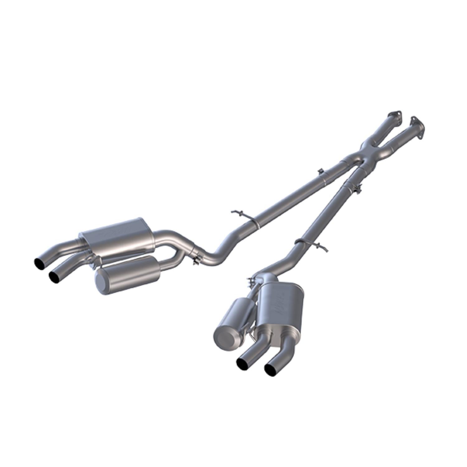 MBRP 2.5" Cat Back, Dual Split Rear, AL (2018-2021 Kia Stinger 3.3L) - S4704AL