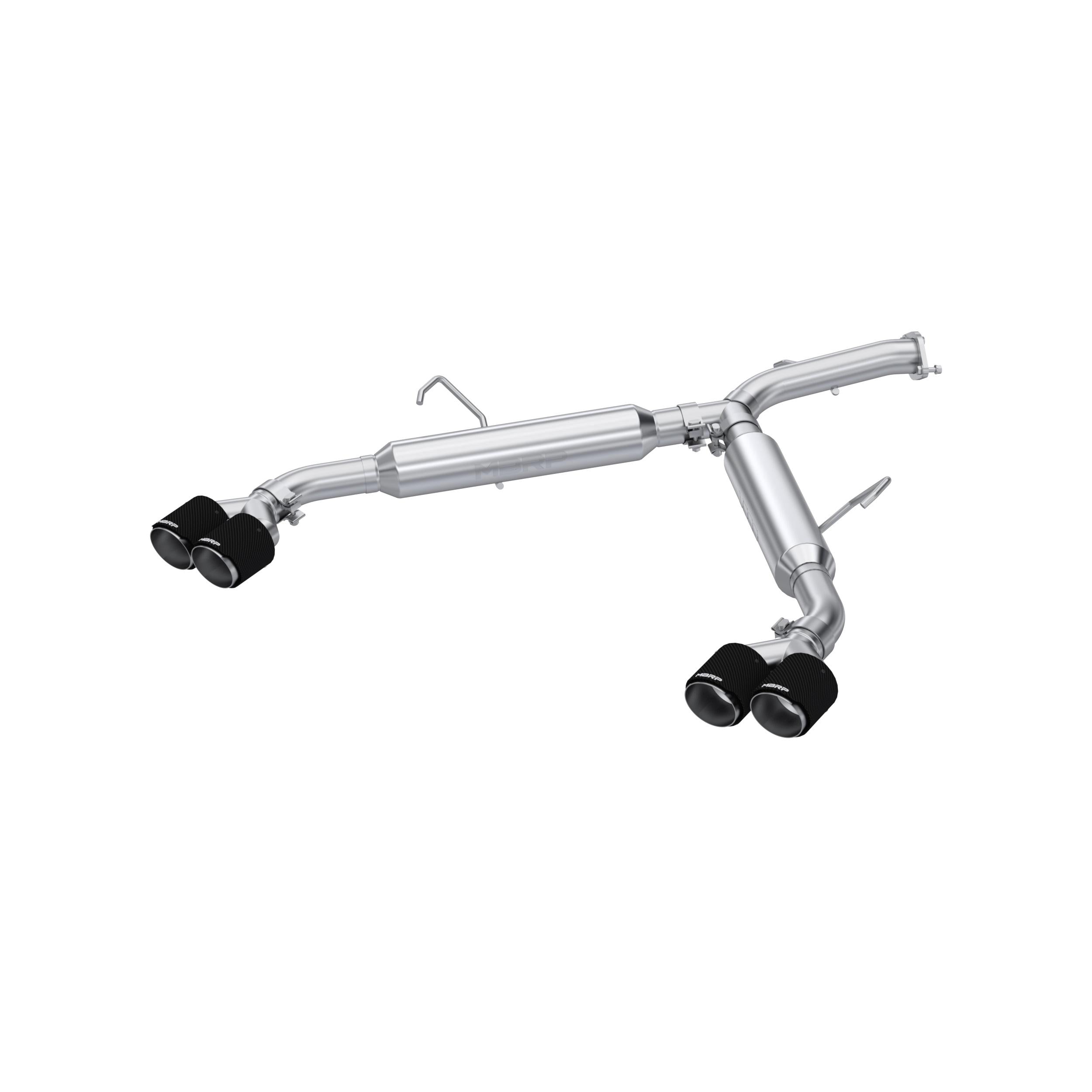 MBRP 3in. Axle-Back, Dual Split Quad Rear Exit, T304 (2022-2023 Forte GT, Forte GT Limited) - S47113CF