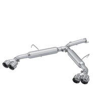 MBRP 2.5In. Axle-Back. Dual Split Quad Rear Exit. Al. (2022-2024 Forte GT, Forte GT Limited) - S4711AL