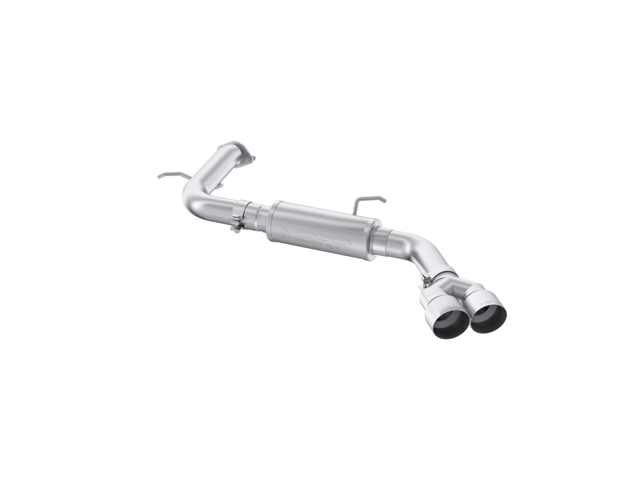 MBRP 3" Axle-Back Exhaust - Street Profile - Single Dual Rear Exit Stainless Steel Tips (2021-2024 Hyundai Elantra N-Line 1.6L) - S4712AL