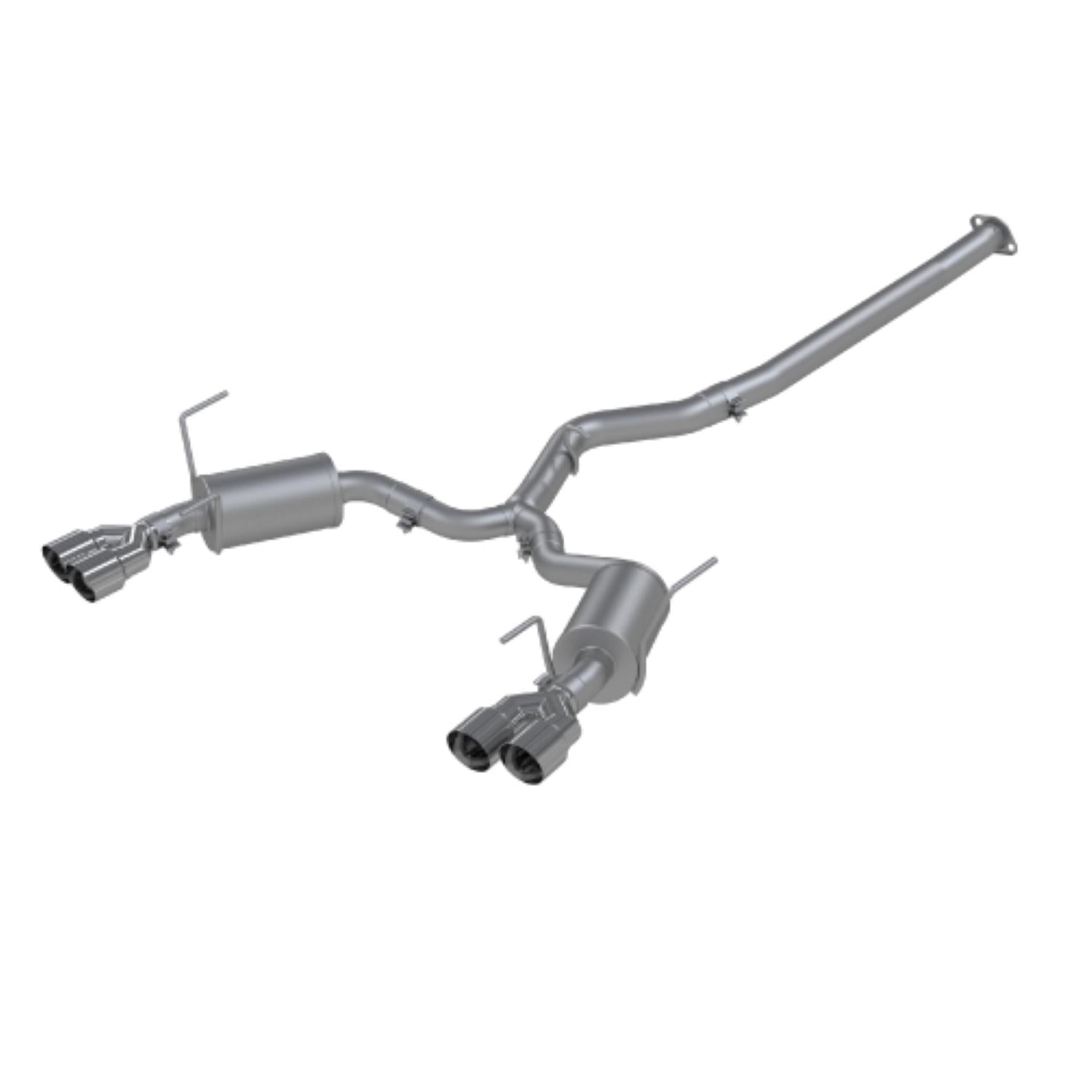 MBRP 3" Cat Back, Dual Split Rear, T304 Street Version (2015-2020 WRX STI,2011-2014 Impreza,2015-2020 WRX) - S4800304