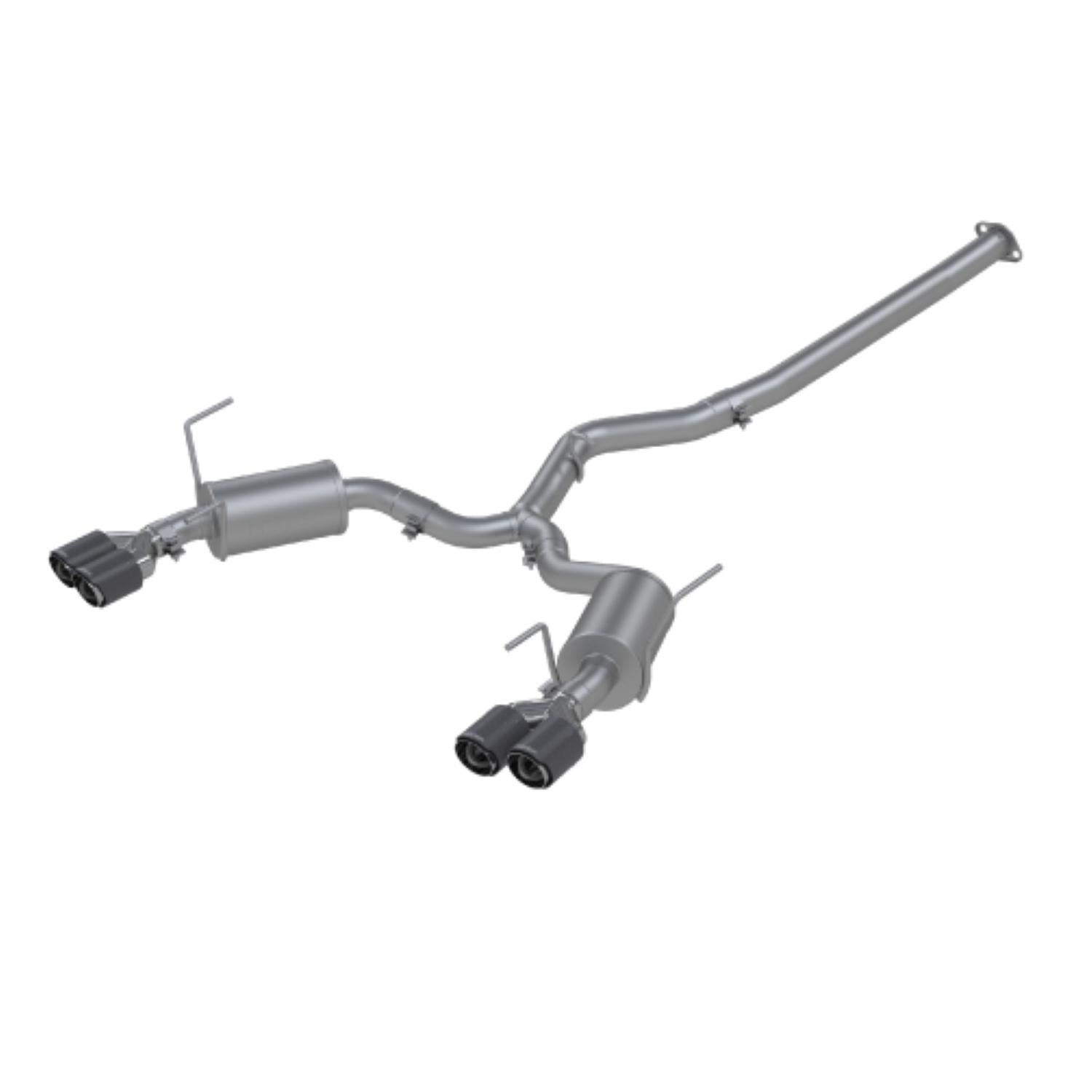 MBRP 3" Cat Back, Dual Split Rear,with Carbon Fiber Tips T304 Street Version (2015-2020 WRX,2011-2014 Impreza,2015-2020 WRX STI) - S48003CF