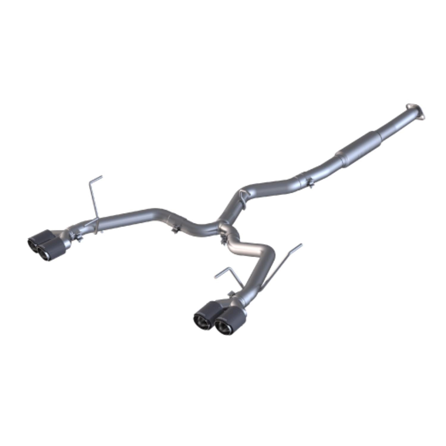 MBRP 3" Cat Back, Dual Split Rear,with Carbon Fiber Tips T304 Race Version (2011-2014 Impreza,2015-2020 WRX STI,2015-2020 WRX) - S48023CF