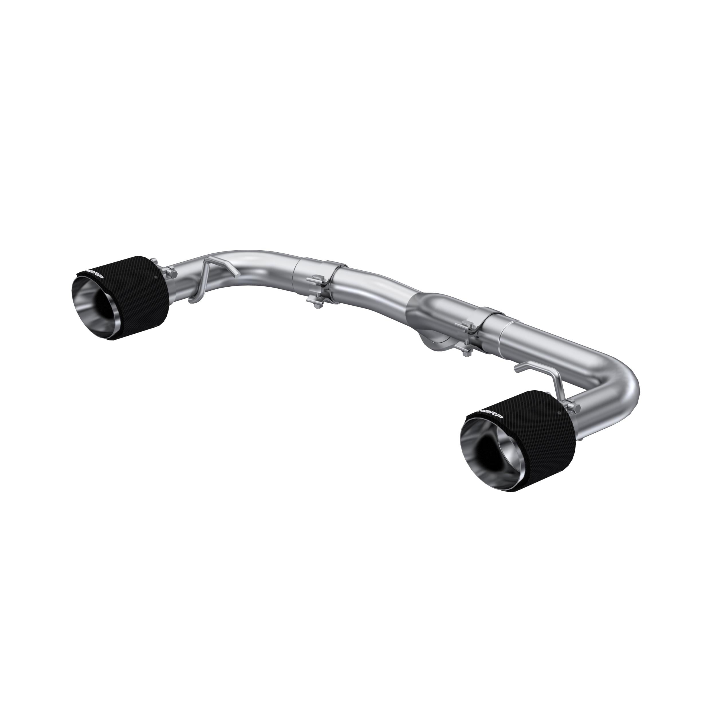 MBRP 2.5" Axle-Back, T304 Stainless Steel, Dual Split Rear - Carbon Fiber Tips (2022+ Subaru BRZ / Toyota GR86) - S48053CF