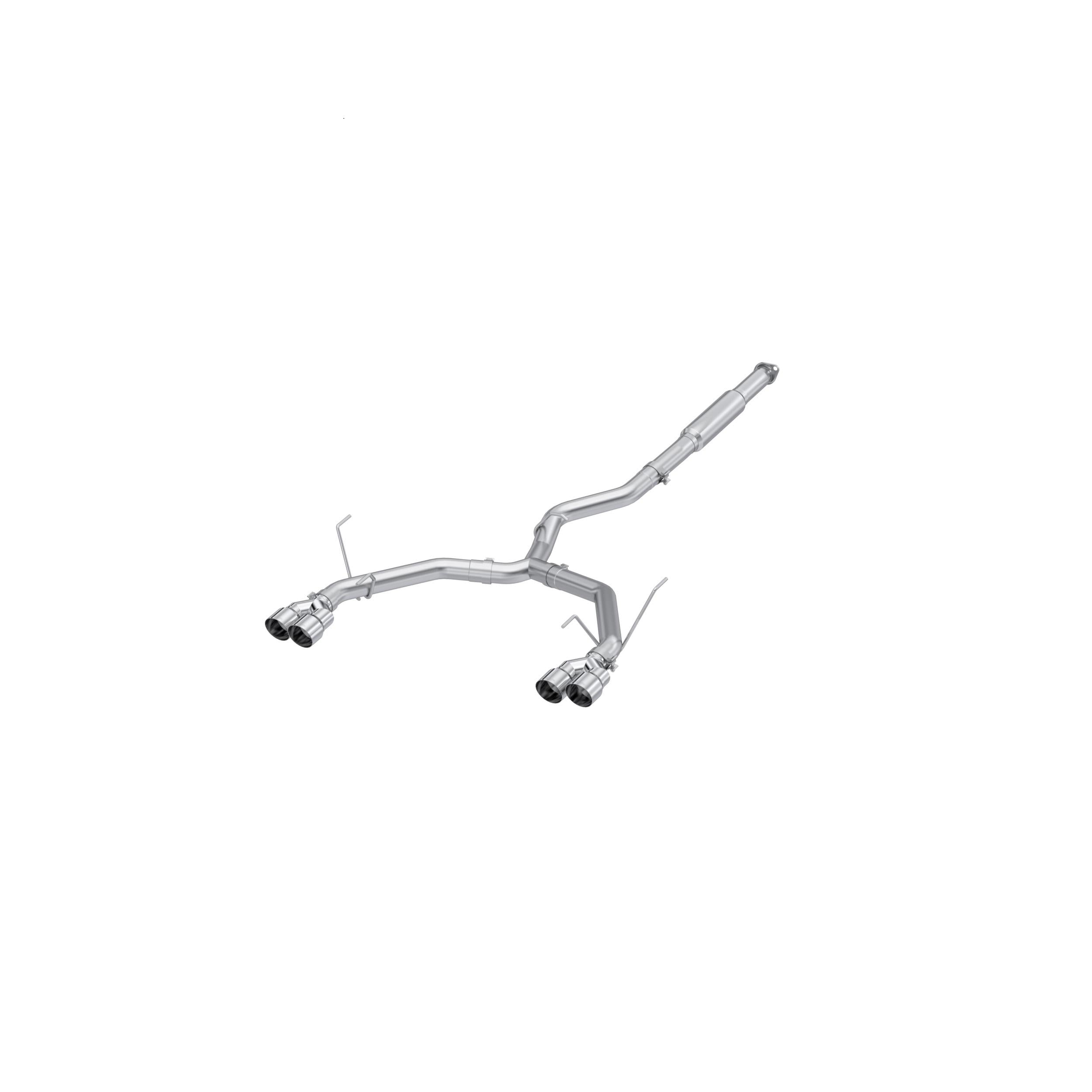 MBRP 3" Cat-Back Exhaust, Quad Rear Exit, Race Profile - T304 Stainless Steel Tip (2022 Subaru WRX) - S4808304