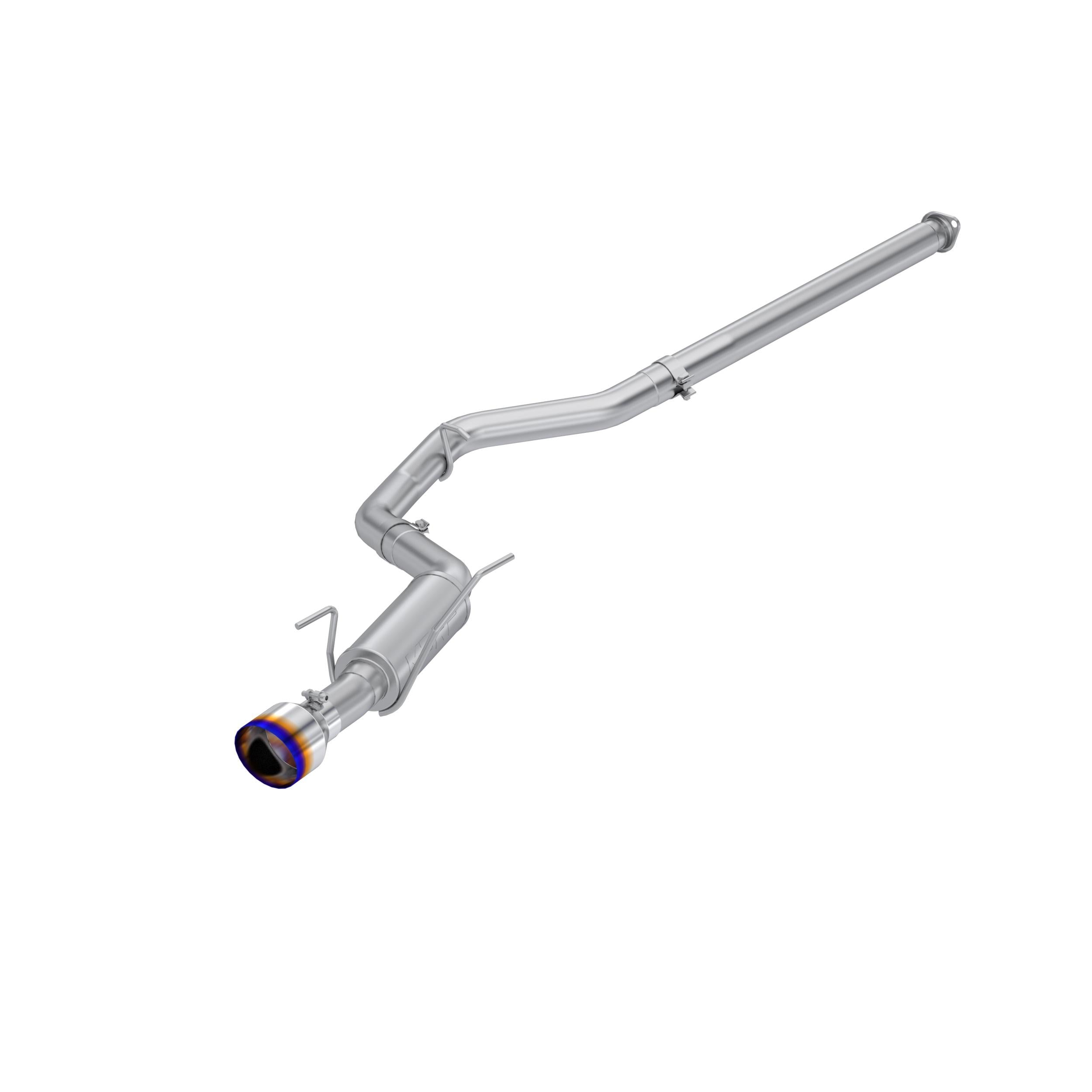 MBRP 3" Cat-Back; Single Rear Exit; T304 - Burnt End Tip (2022+ Subaru WRX) - S48093BE