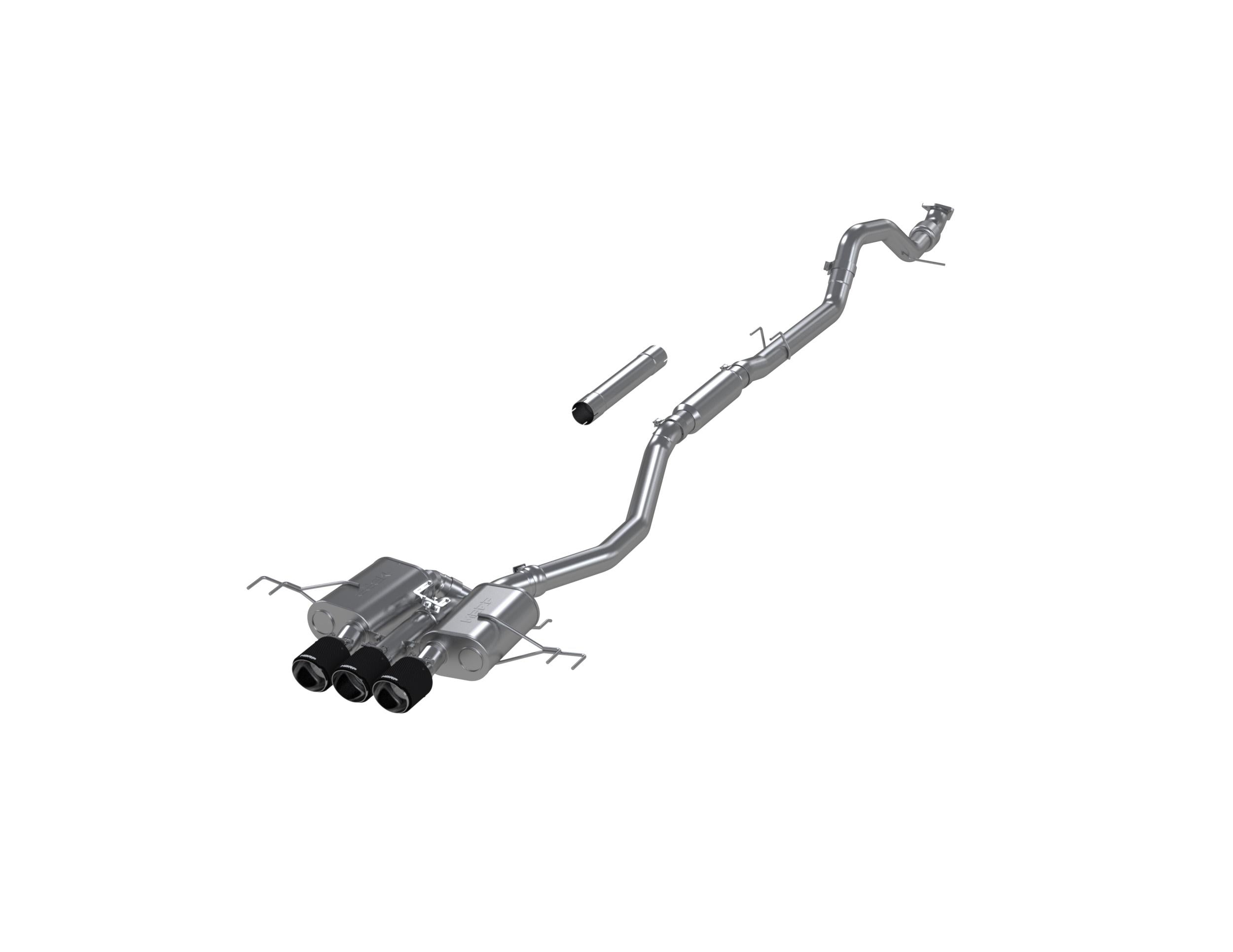 MBRP 3In. Cat-Back. Triple Centre Rear Exit. T304 Cf (2023-2024 Civic Type R) - S49023CF