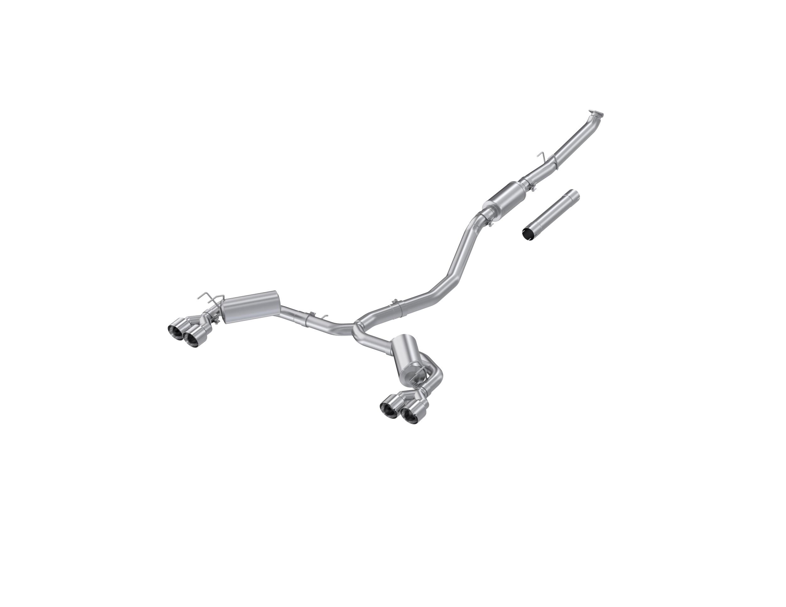 MBRP Mbrp 3 Inch Cat-Back 2.5 Inch Dual Split Rear Exhaust Al With Tips (2022-2024 Civic Sport Touring) - S4906AL