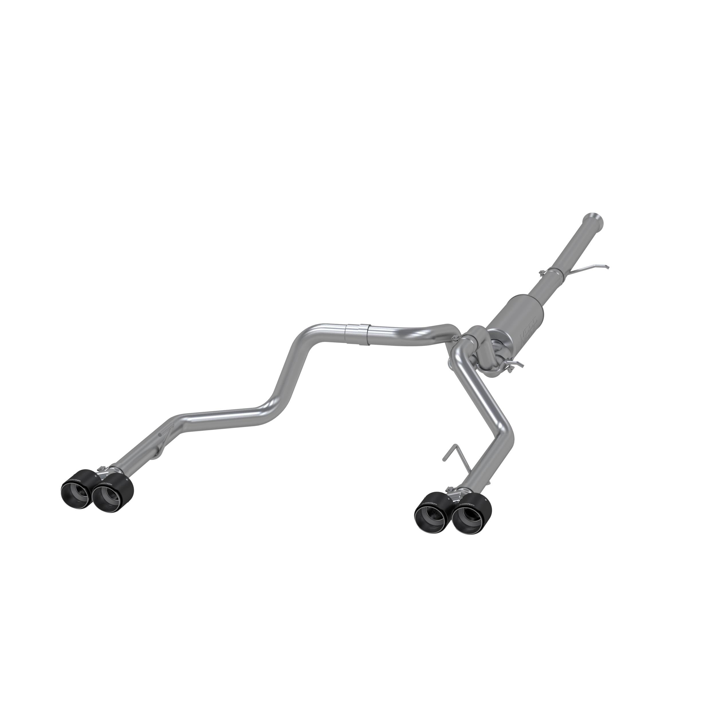 MBRP 3In. Cat-Back, 2.5In. Dual Split Rear, T304, Quad Cf Tips (2019-2021 Silverado 1500, Sierra 1500) - S50053CF