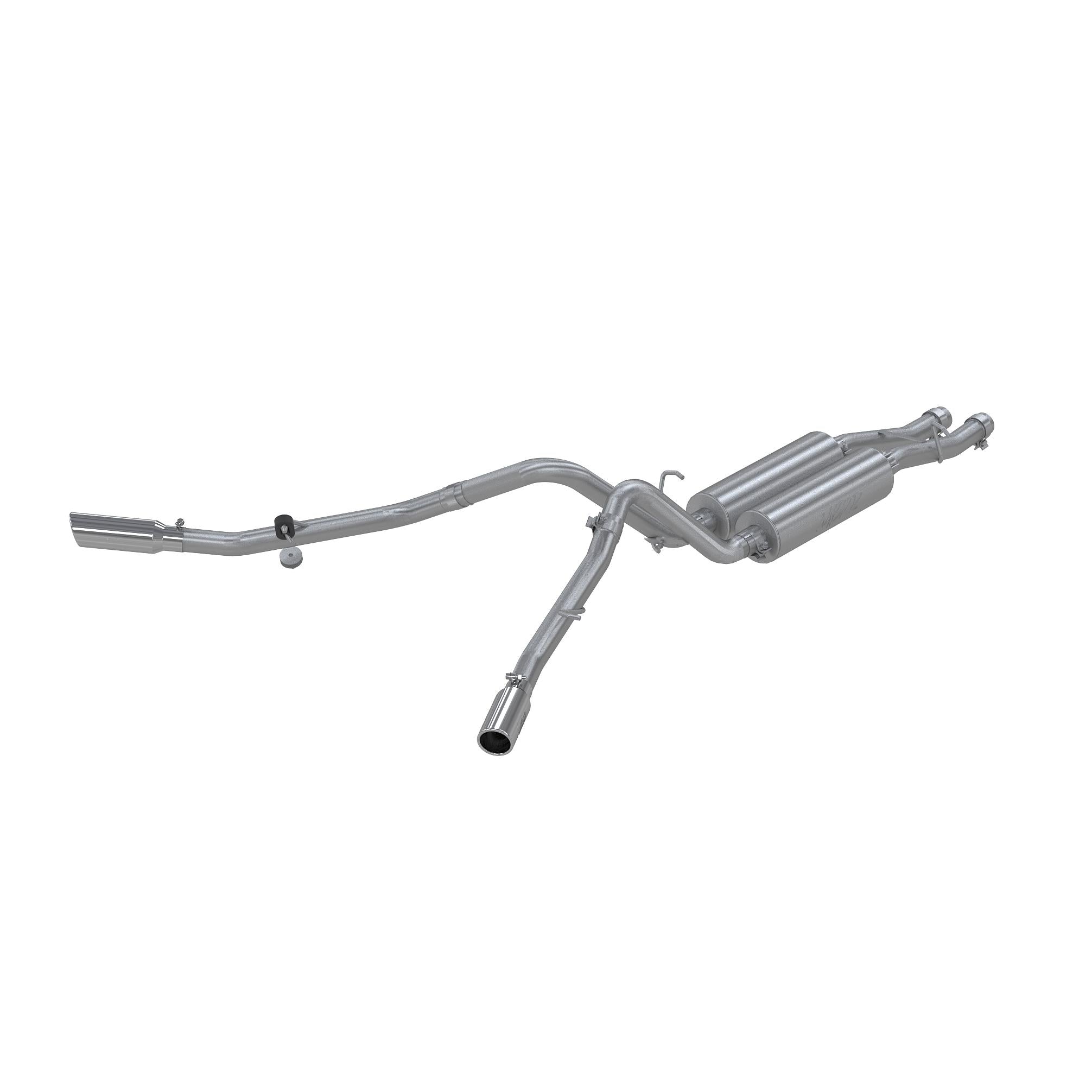 MBRP 2 1/2in. Cat Back; Dual Split Side; T409 (2003-2006 GMC Sierra 1500 HD,2003-2006 Silverado 1500 HD) - S5008409