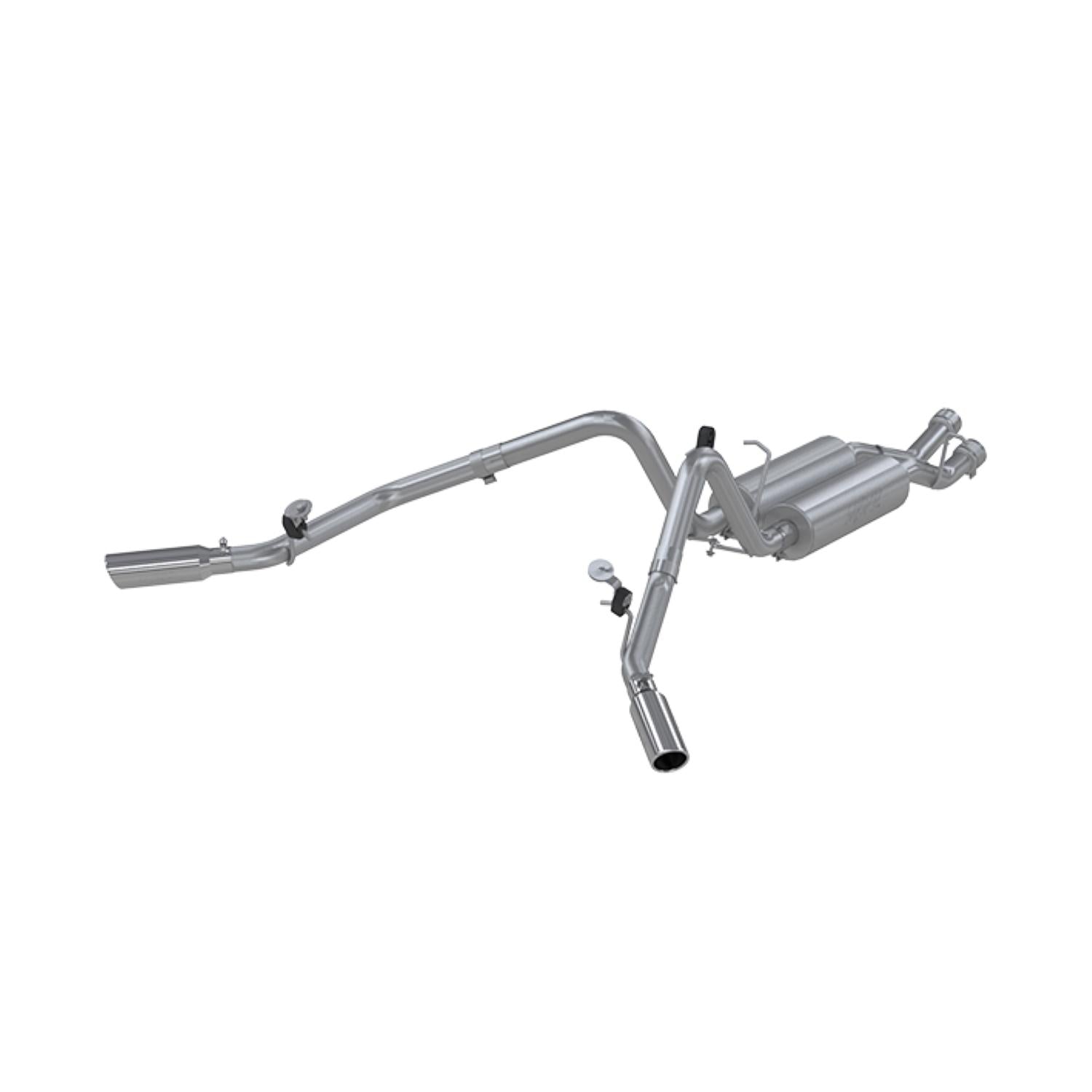 MBRP 2 1/2in.Cat Back; Dual Split Side; T409 (2001-2006 Silverado 2500 HD,2001-2006 GMC Sierra 2500 HD) - S5010409