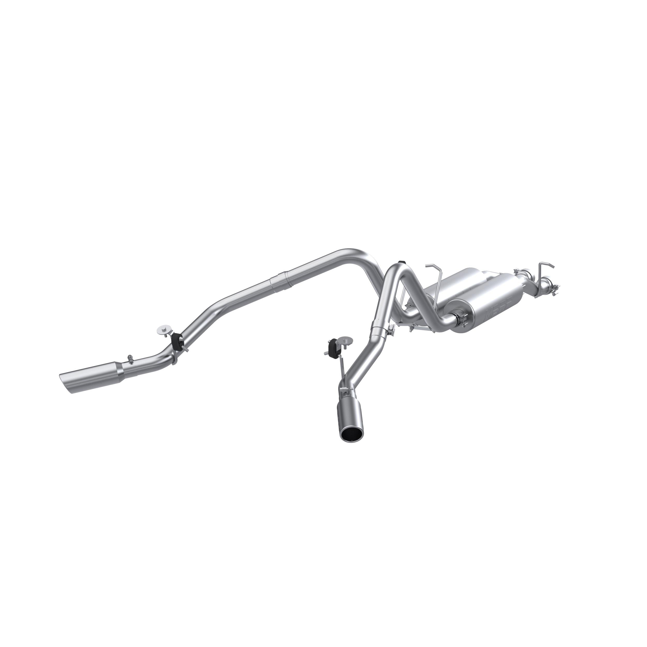 MBRP 2.5In. Cat-Back. Dual Split Side Exit. Al (2001-2007 Chevrolet, GMC Fitment) - S5012AL