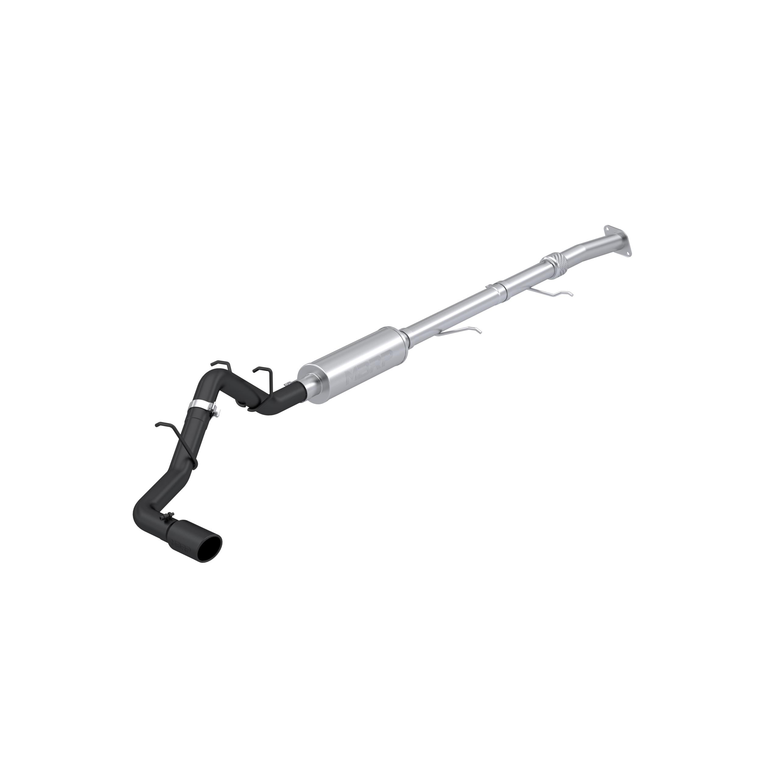 MBRP 3in. Cat Back, Single Rear - Black Coated (2023+ Chevrolet Colorado, GMC Canyon) - S5015BLK
