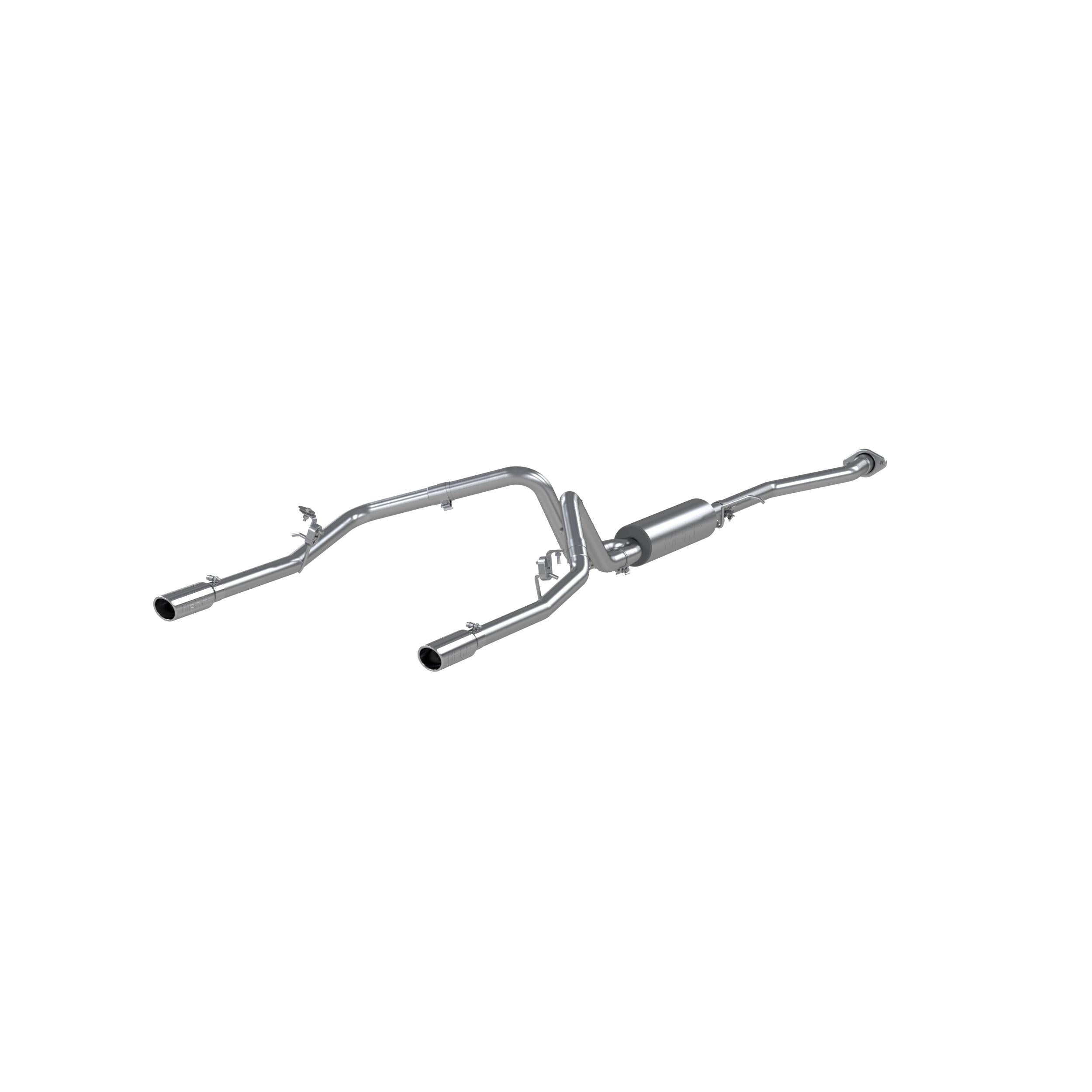 MBRP 2.5In. Cat-Back. Dual Split Rear Exit. T409 (2003-2007 GMC, Chevrolet Fitment) - S5016409