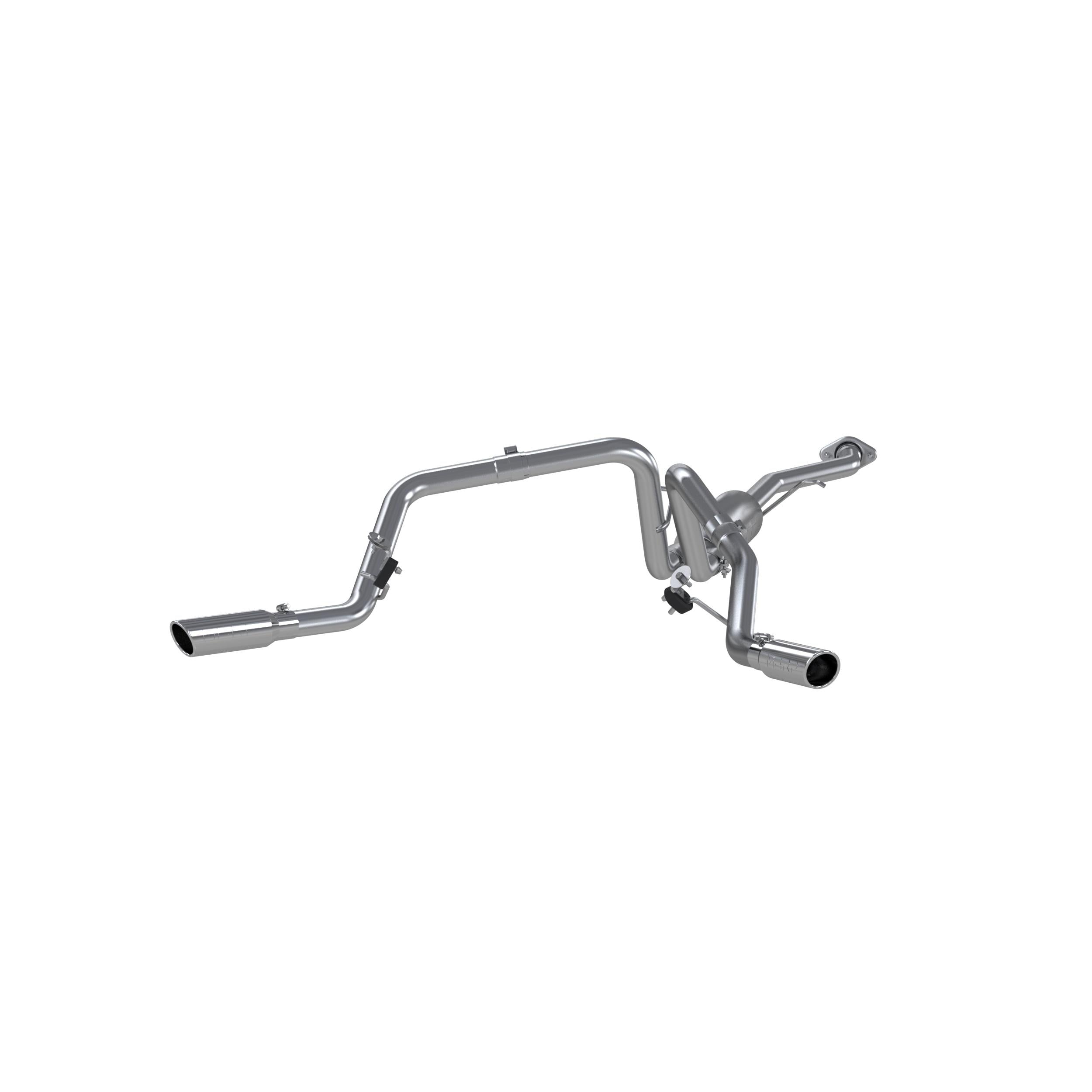 MBRP 2.5In. Cat-Back. Dual Split Side Exit. Al (2003-2007 GMC, Chevrolet Fitment) - S5018AL