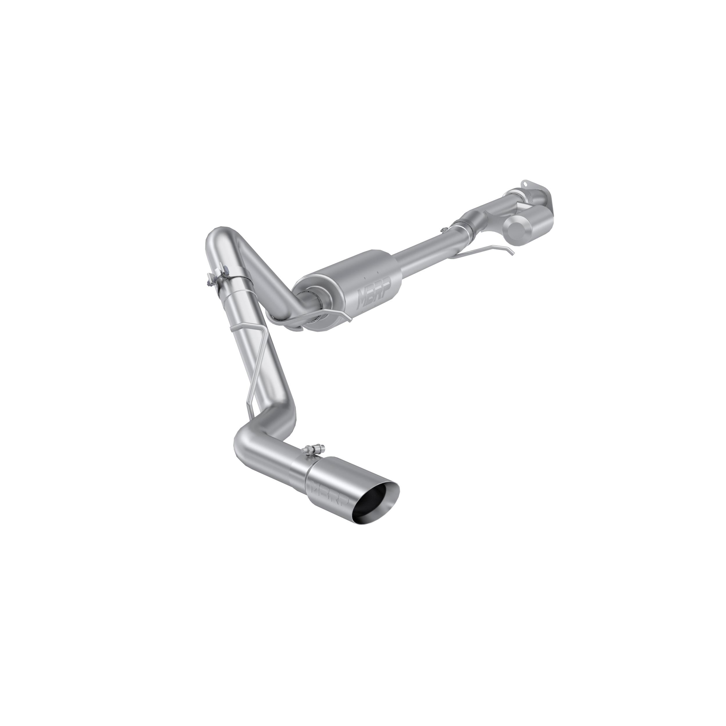 MBRP 3In. Cat-Back. Single Side Exit. T304 (2019-2024 Chevrolet Silverado 1500, GMC Sierra 1500) - S5019304