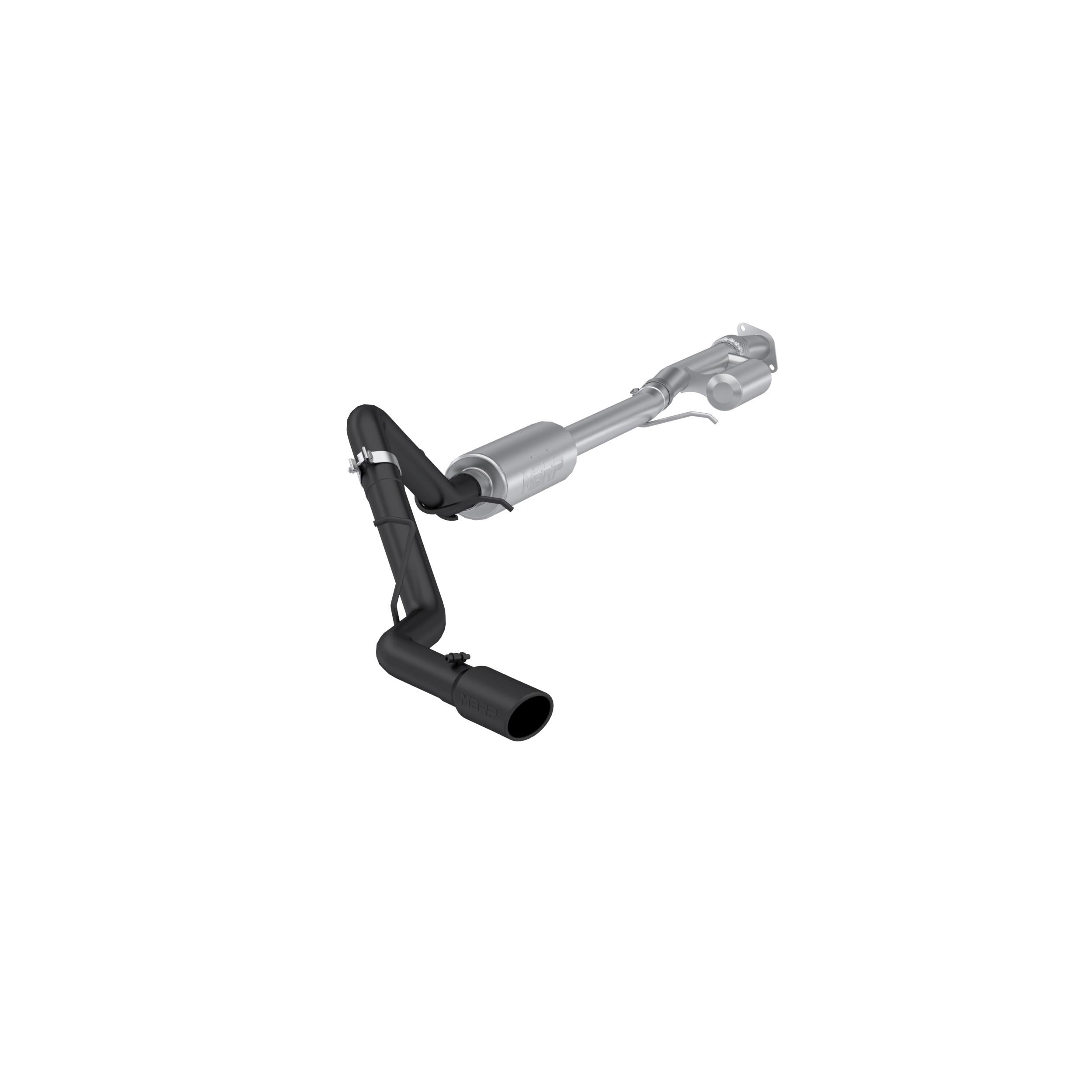 MBRP 3In. Cat-Back. Single Side Exit. Blk (2019-2024 Chevrolet Silverado 1500, GMC Sierra 1500) - S5019BLK