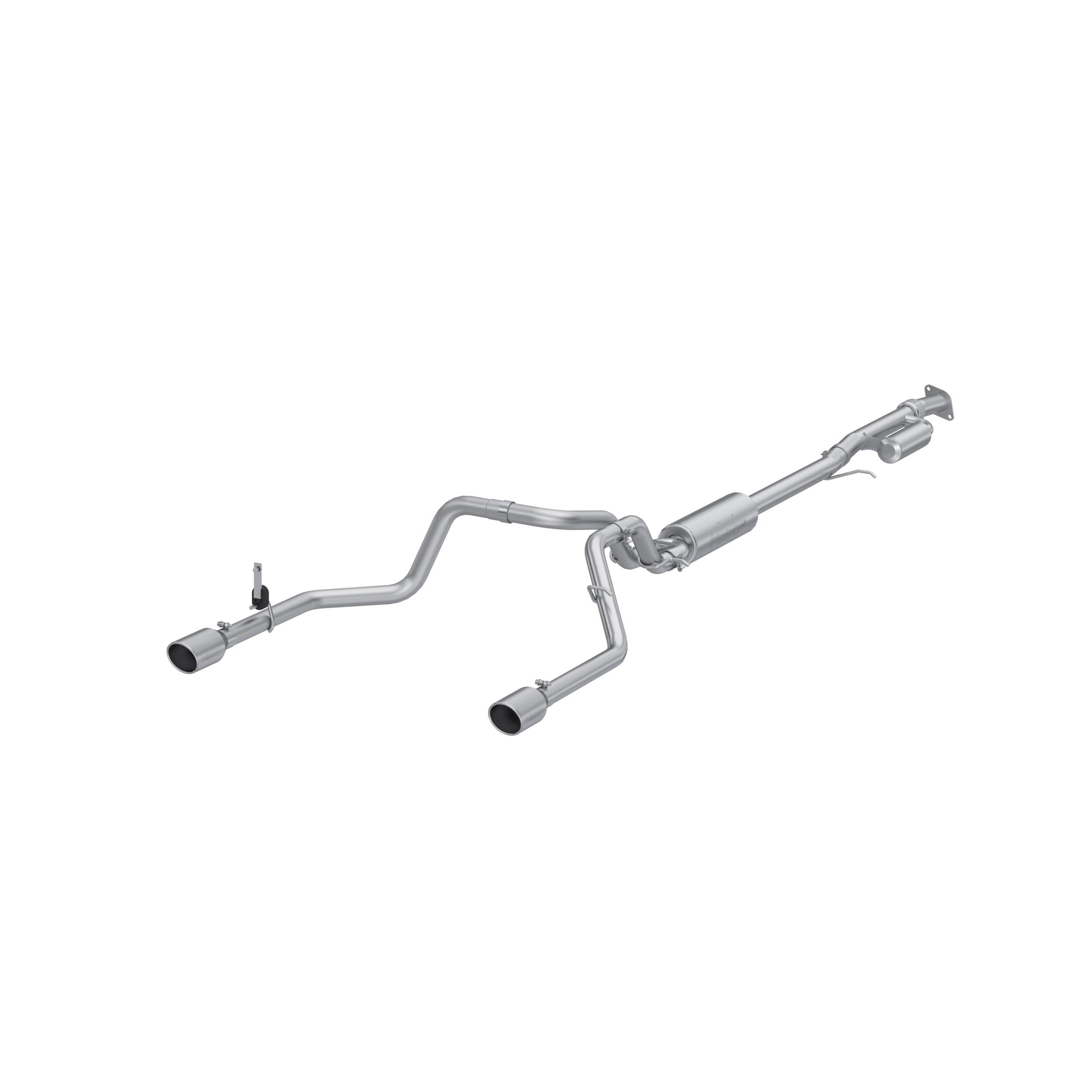 MBRP 3In. Cat-Back. 2.5In Dual Rear. Al (2019-2024 Chevrolet Silverado 1500, GMC Sierra 1500) - S5021AL