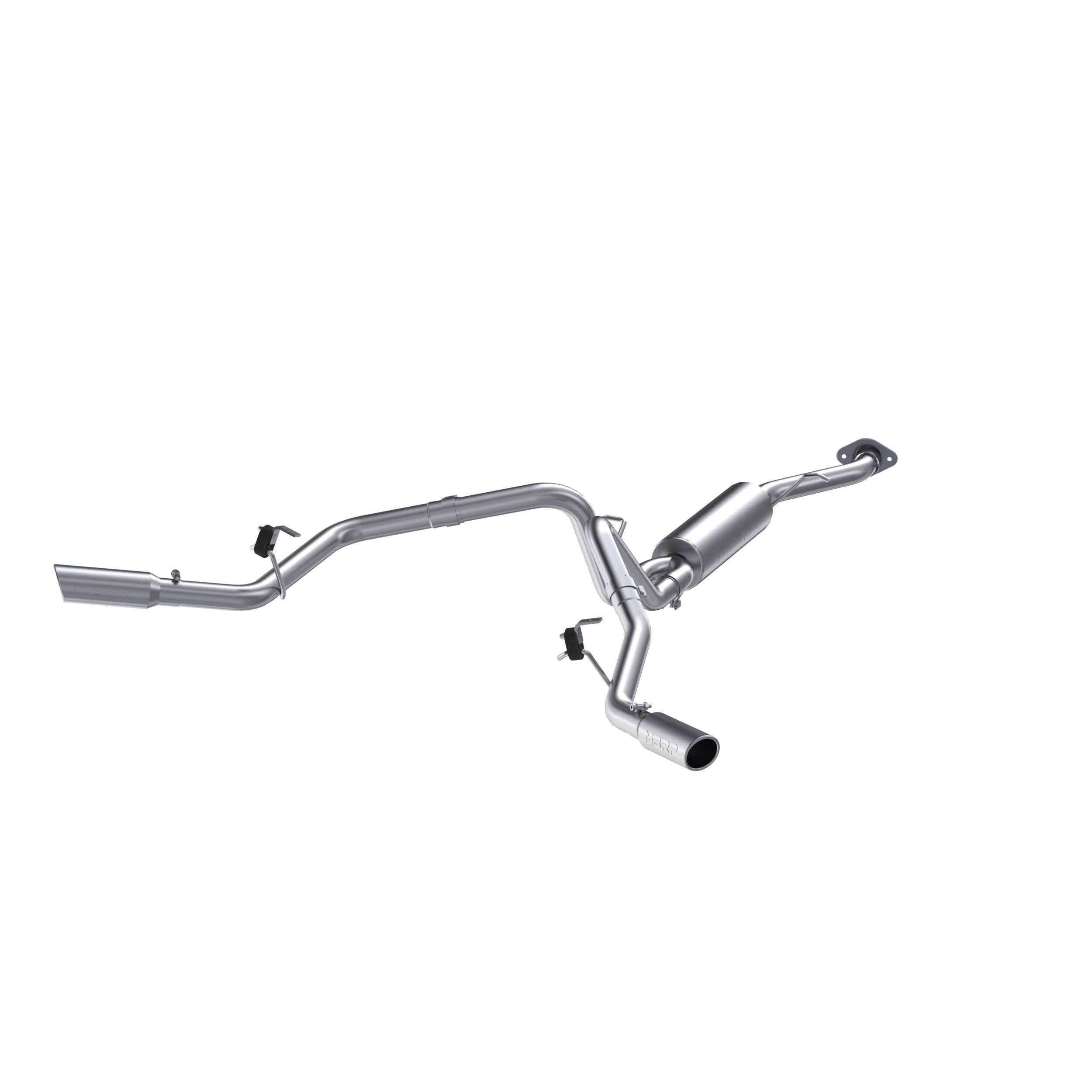 MBRP 2.5In. Cat-Back. Dual Split Side Exit. Al (2003-2007 Chevrolet, GMC Fitment) - S5022AL