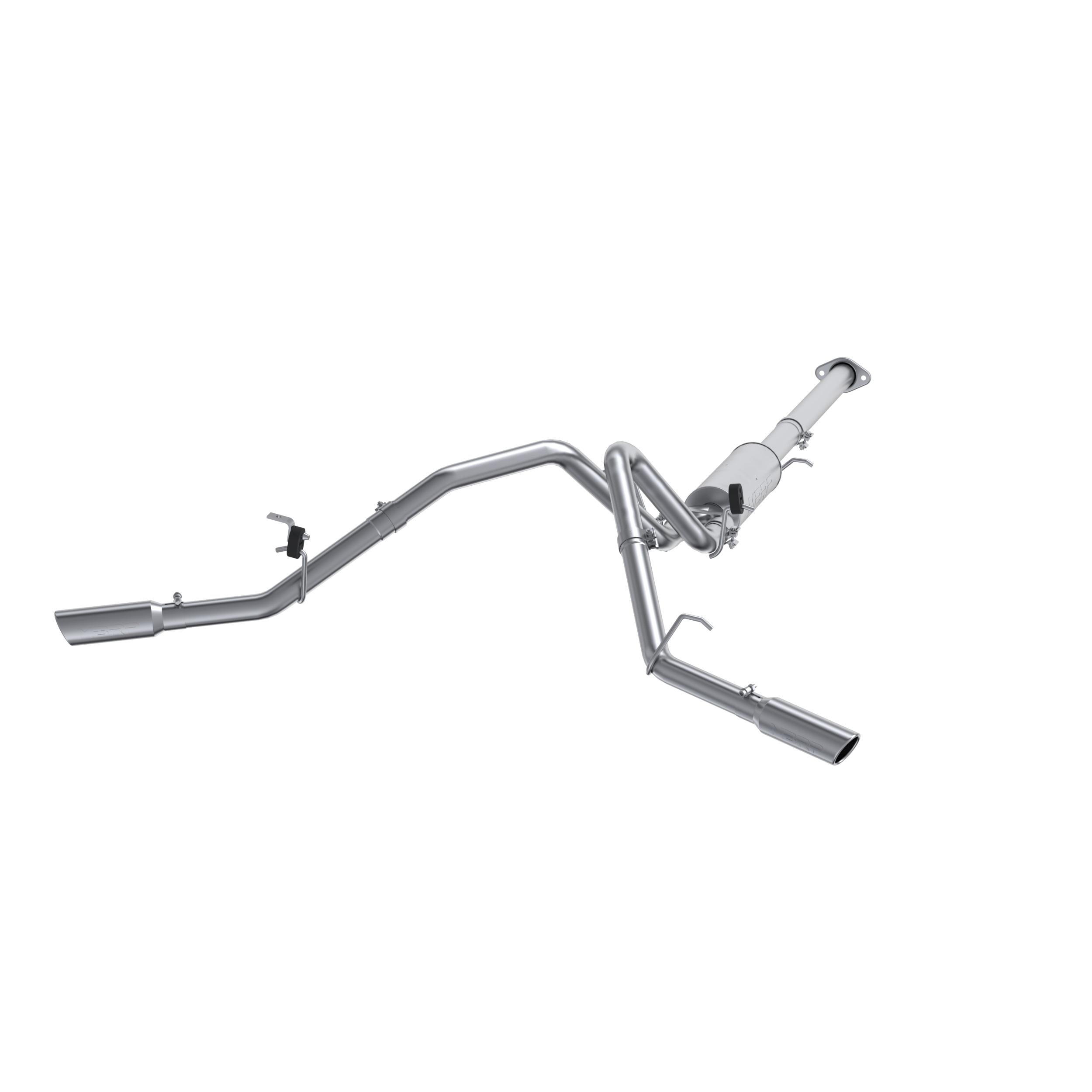 MBRP 2 1/2in. Cat Back; Dual Split Side; AL (2007-2008 Silverado 1500,2007-2008 GMC Sierra 1500) - S5038AL