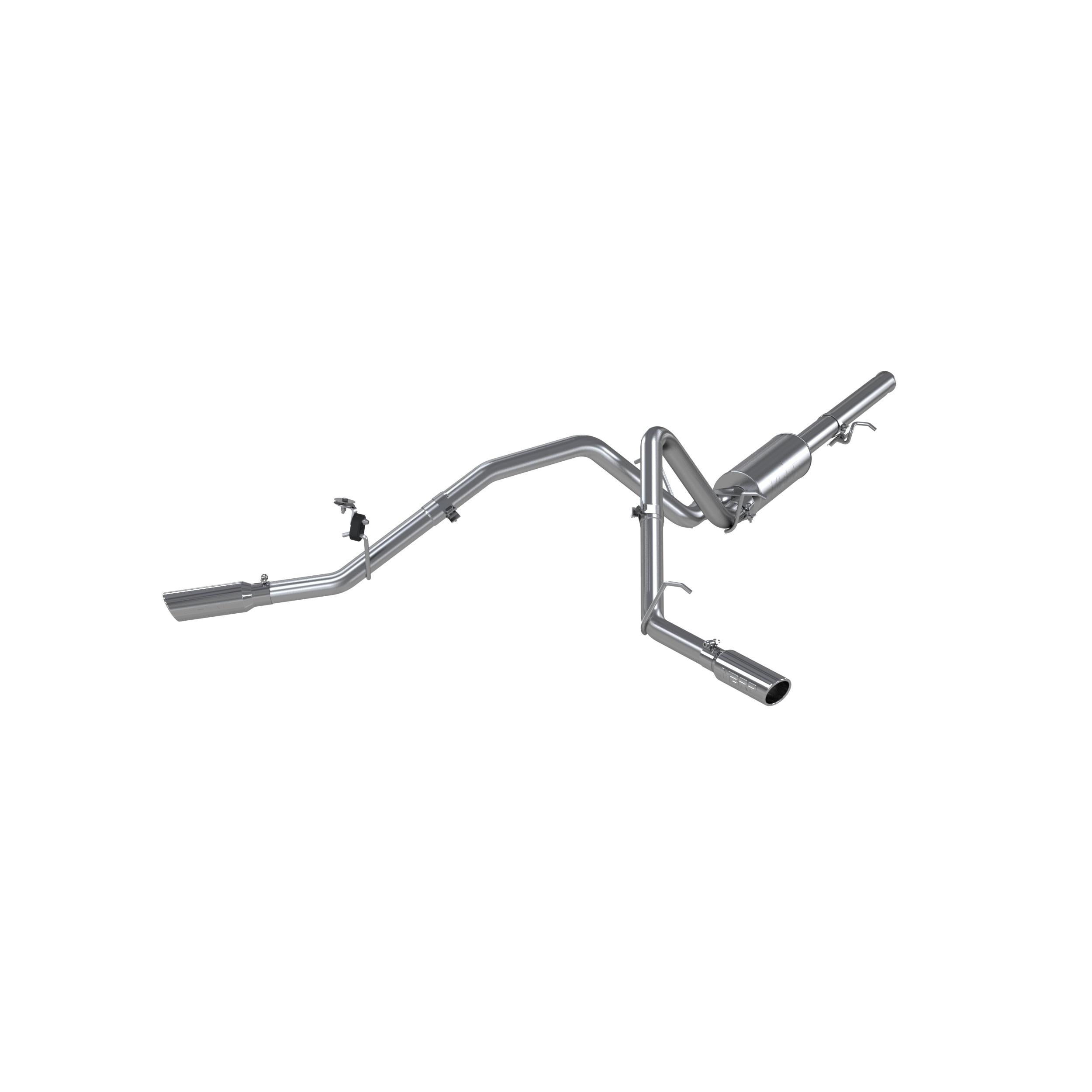 MBRP 2 1/2in. Cat Back; Dual Split Side; AL (2009-2013 GMC Sierra 1500,2009-2013 Silverado 1500) - S5056AL