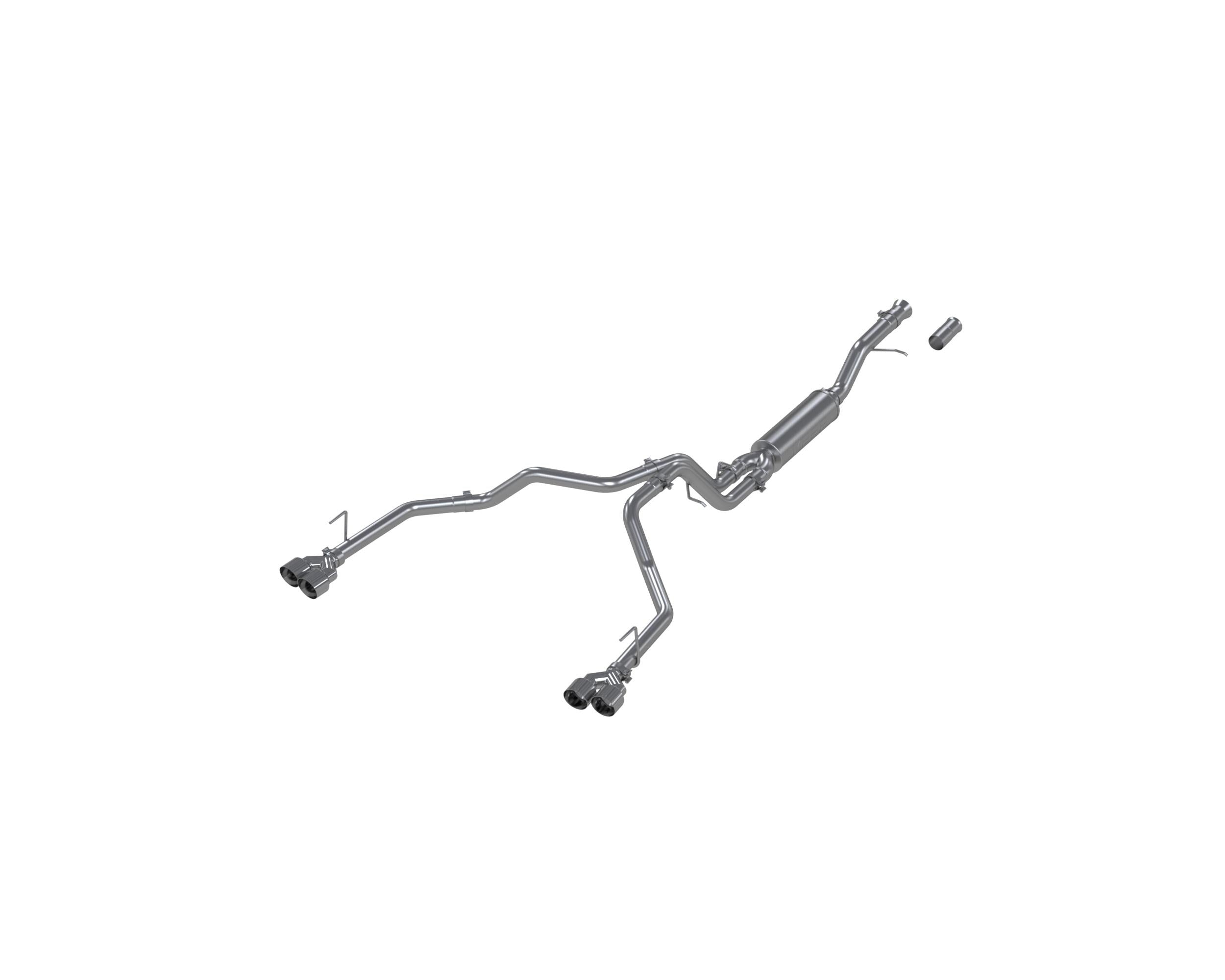 MBRP Mbrp 3 In. Cat-Back  2.5In. Dual Split Rear Exit Al (2021-2025 Chevrolet Tahoe, GMC Yukon) - S5057AL