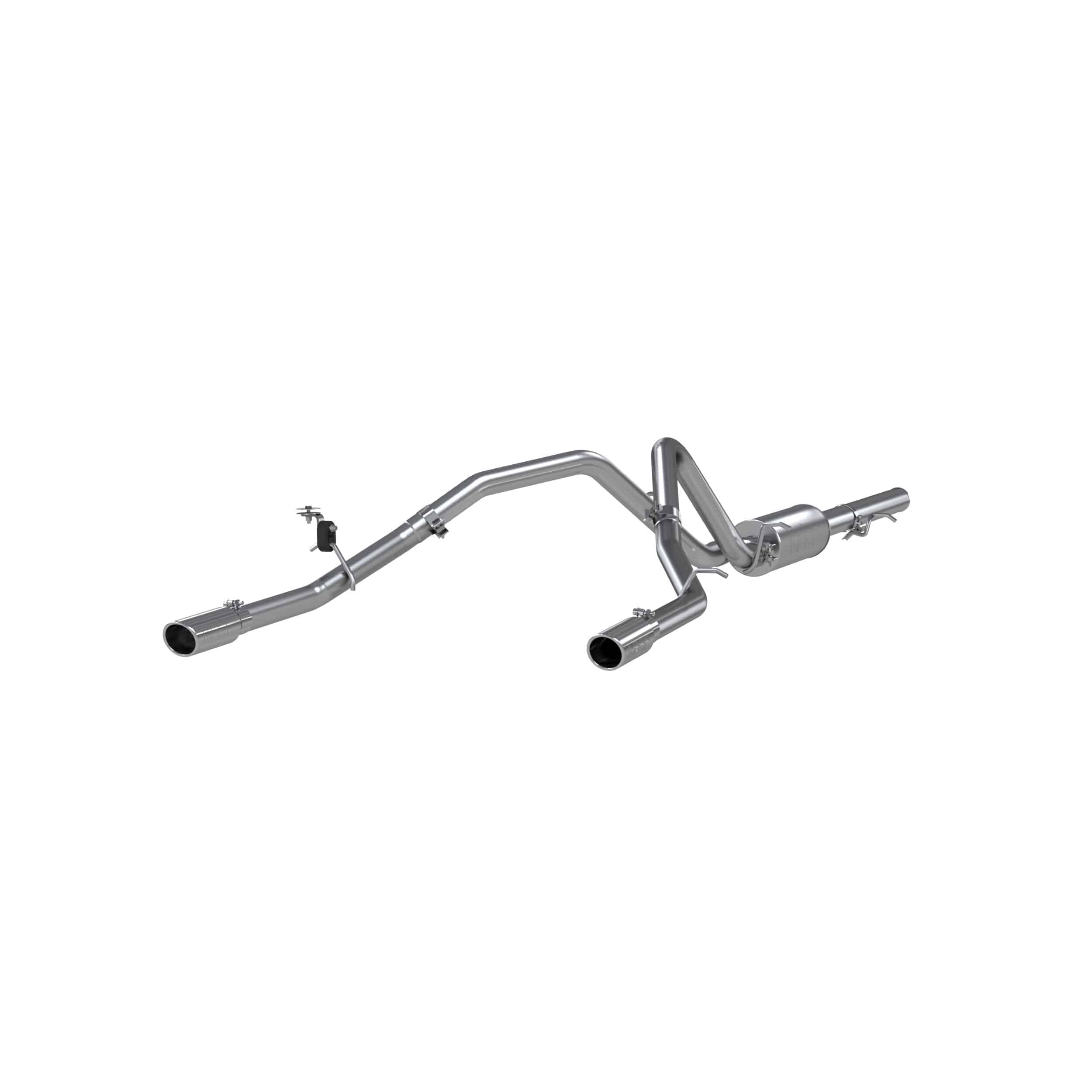 MBRP 2 1/2in. Cat Back; Dual Split Rear; AL (2009-2013 Silverado 1500,2009-2013 GMC Sierra 1500) - S5058AL