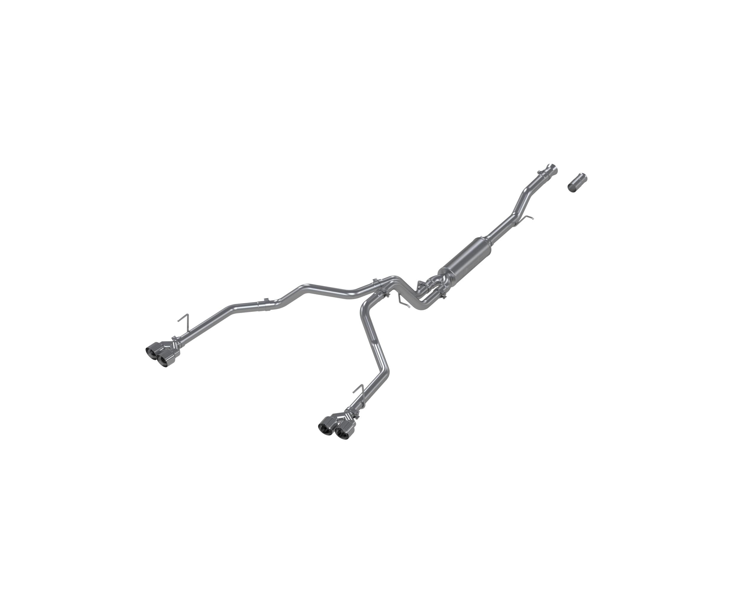 MBRP Mbrp 3 In. Cat-Back  2.5In. Dual Split Rear Exit Al (2021-2025 Chevrolet Suburban, GMC Yukon XL) - S5059AL
