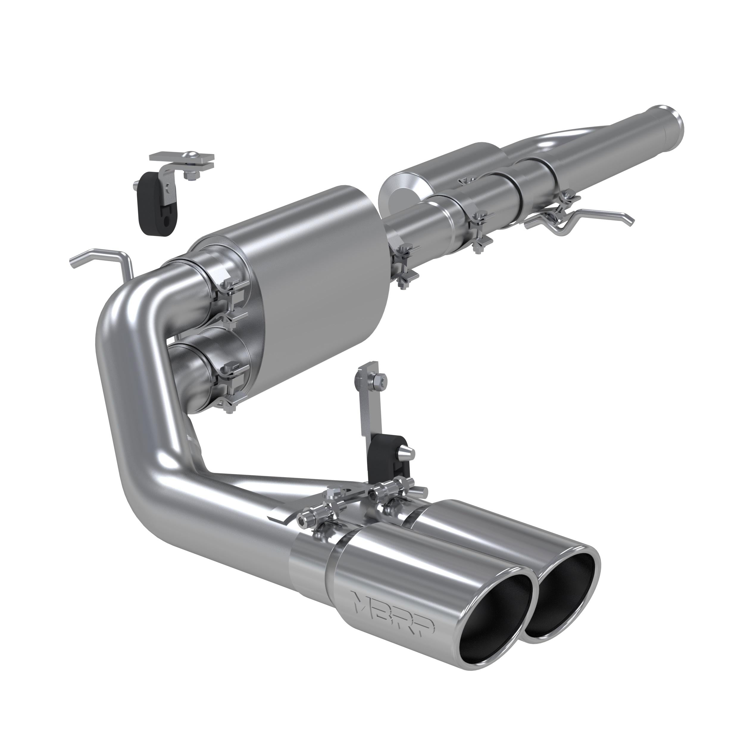 MBRP 3In. Cat-Back. Pre-Axle Dual Side Exit. Al (2009-2019 Chevrolet, GMC Fitment) - S5081AL