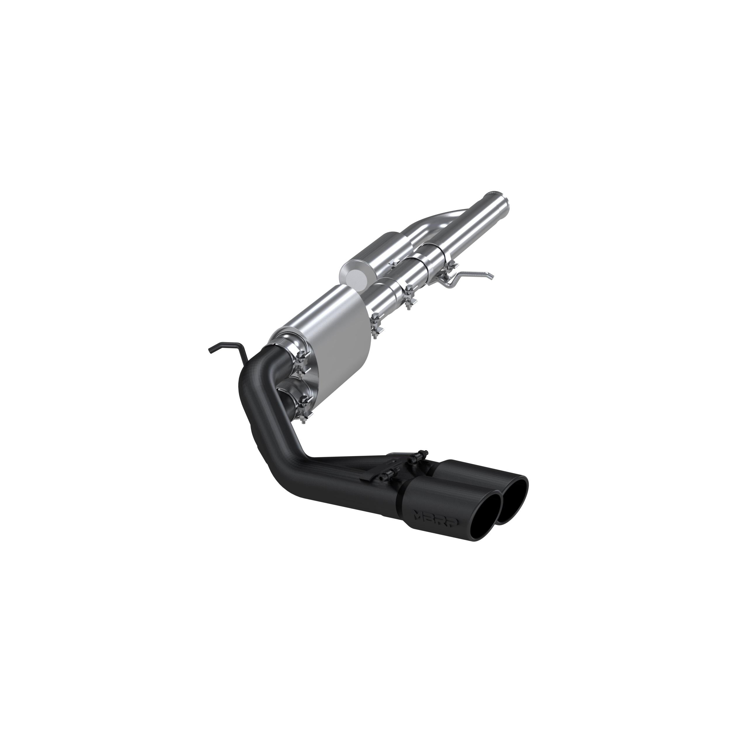 MBRP 3In. Cat-Back. Pre-Axle Dual Side Exit. Blk (2009-2019 Chevrolet, GMC Fitment) - S5081BLK