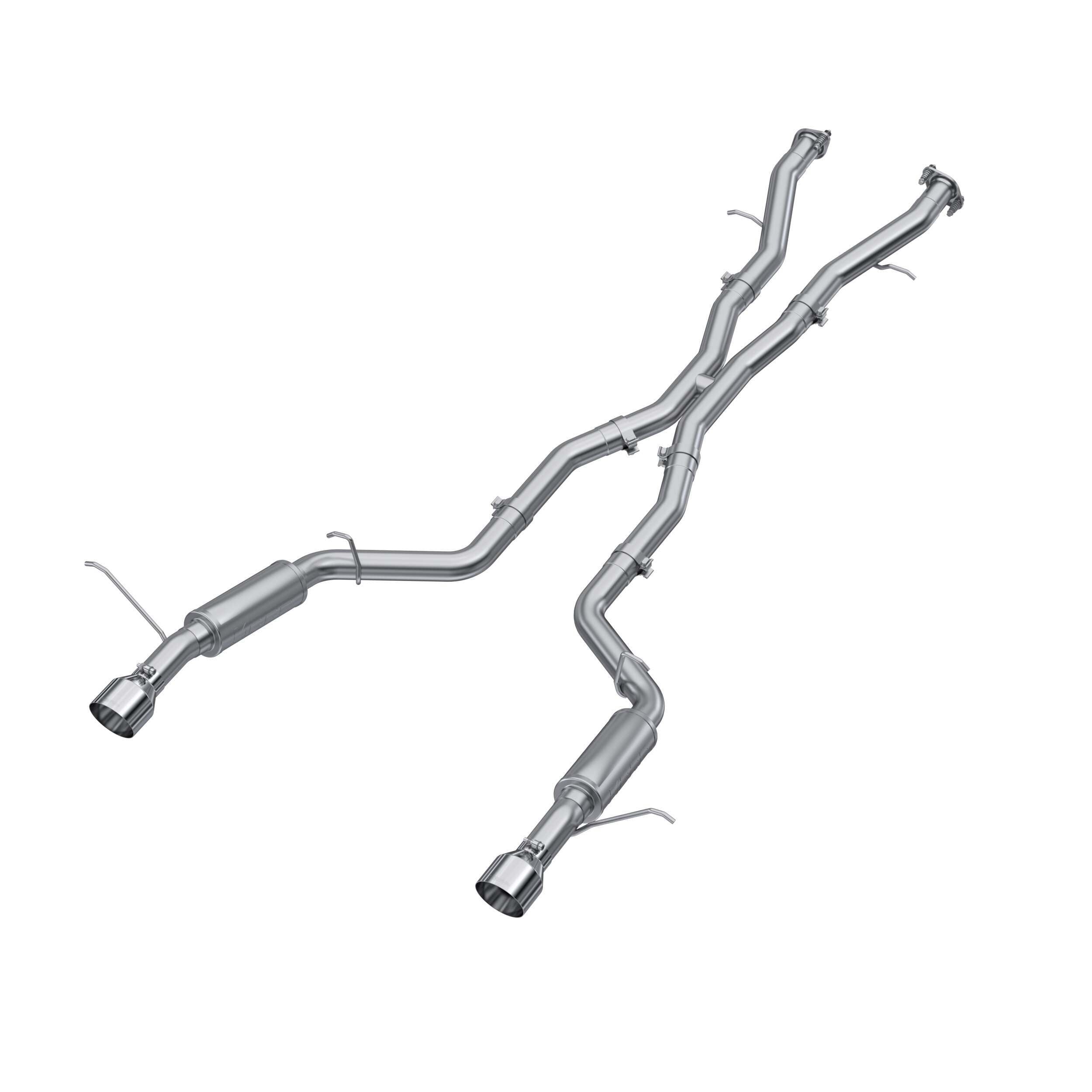 MBRP Aluminized Steel, 3" Cat Back, Dual Rear with Tips (2018-2023 Dodge Durango) - S5105AL