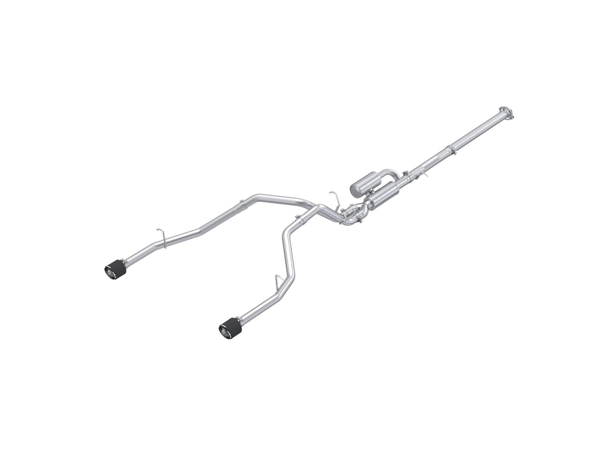 MBRP 3In. Cat-Back. 2.5In. Dual Split Rear Exit. T304 Cf. (2025 Ram 1500) - S51563CF
