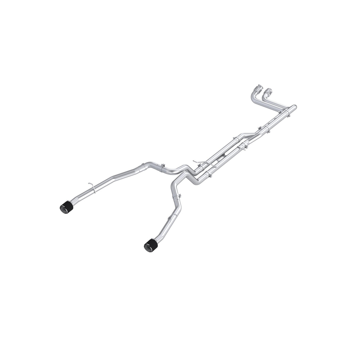 MBRP Mbrp 3-Inch Cat-Back Dual Split Rear Exit T304 With Cf Tips. (2025-2026 1500 RHO) - S51573CF