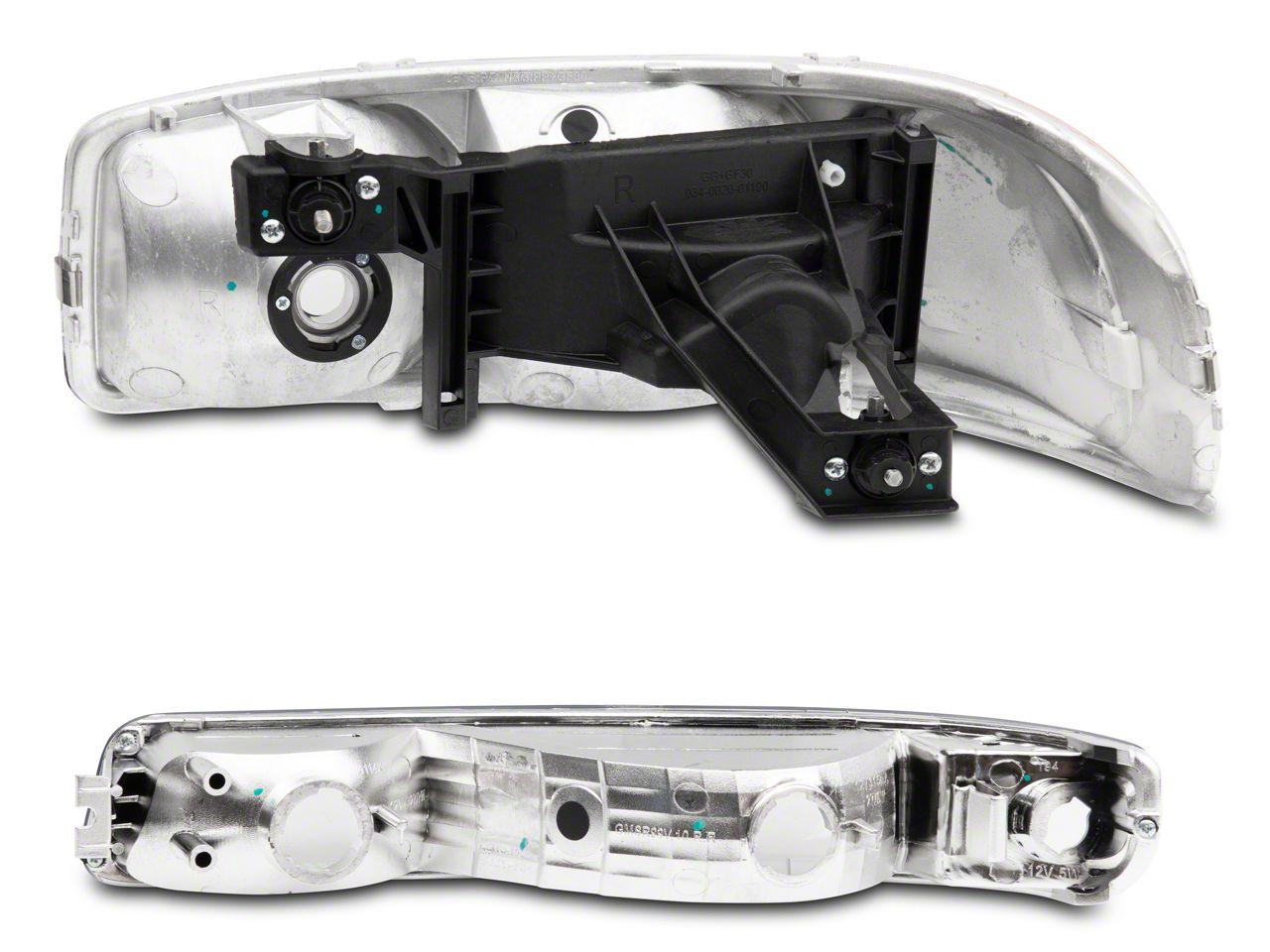 Raxiom Axial Series Oem Style Crystal Replacement Headlights (1999-2006 Sierra 1500) - S518303