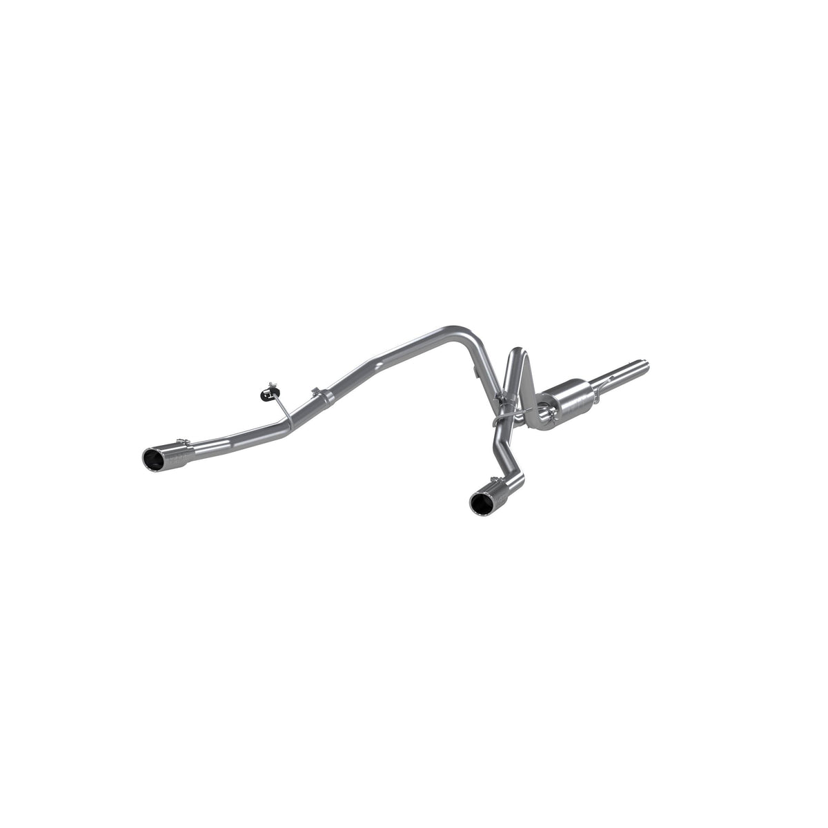 MBRP  Exhaust  2004-2008 Ford F-150 2 1/2 inch Cat Back, Dual Split Rear, T409 - S5202409