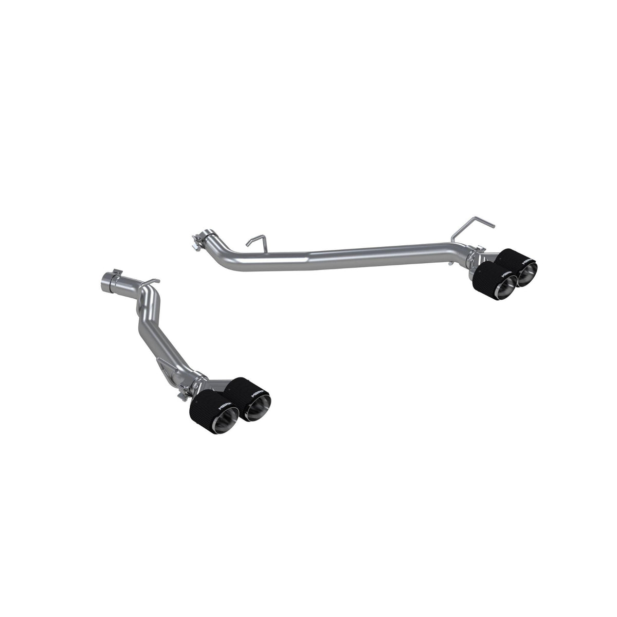 MBRP 2.5In. Axle-Back Exhaust System, Dual Rear Exit, T304 Stainless Steel, Carbon Fiber Tips (2020-2025 Explorer, Aviator) - S52033CF