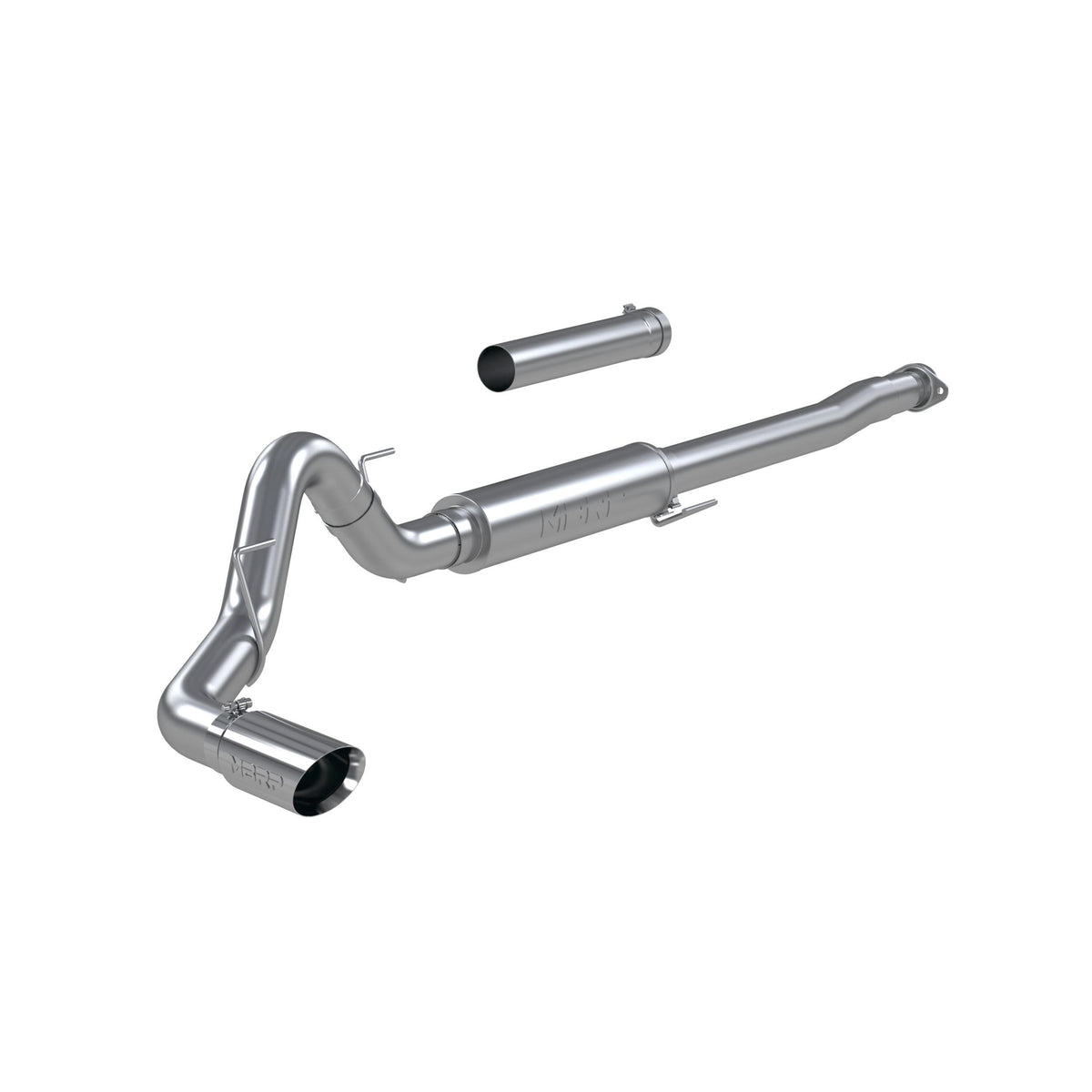 MBRP Pro Series "Race" 4" Cat-Back Exhaust Kit with 5" Tip - 304 Stainless (2021-2025 F150) - S5209304