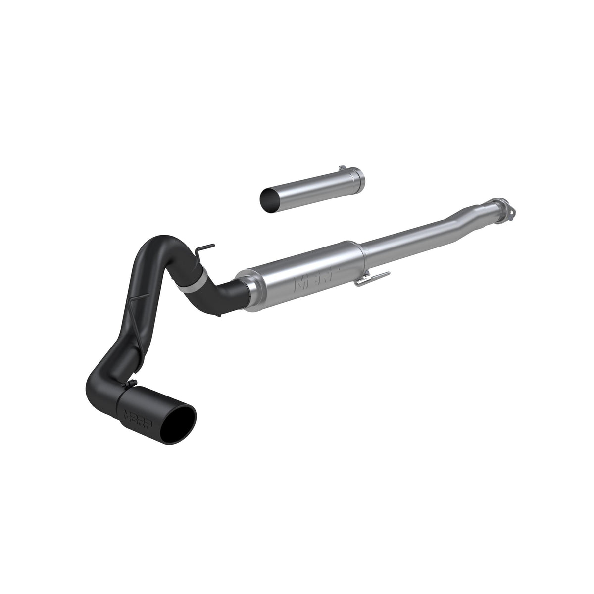 MBRP Black Series "Race" 4" Cat-Back Exhaust Kit with 5" Black Tip (2021-2025 F150) - S5209BLK